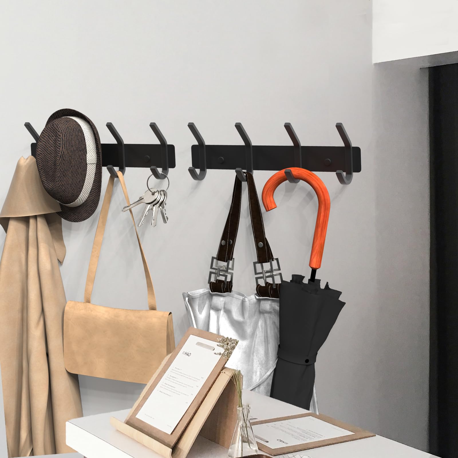 Wall Hooks Heavy Duty Aluminum Towel Hooks for Hanging Coat