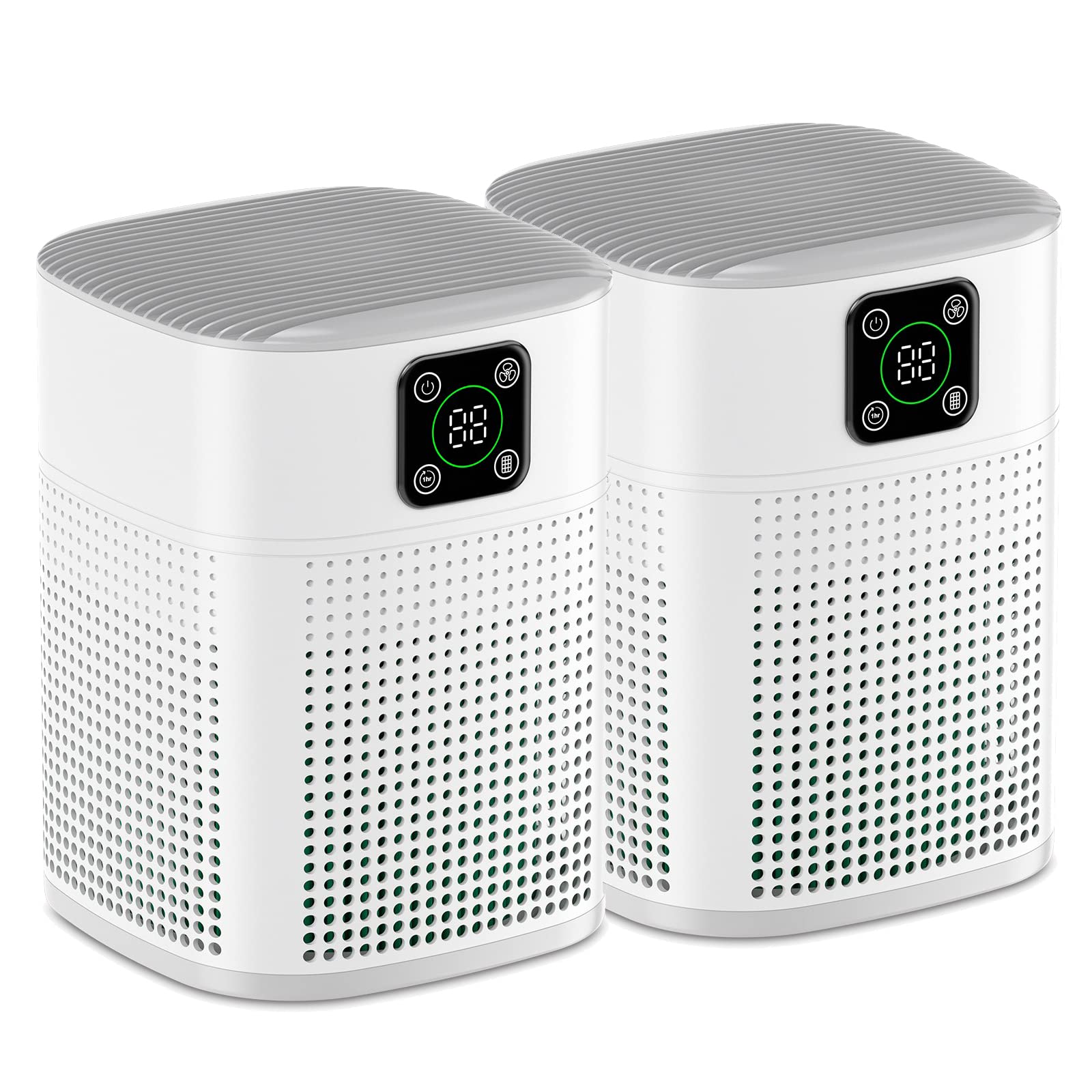 2 Pack Air Purifiers for Home Bedroom up to 2190ft² (2 Count)