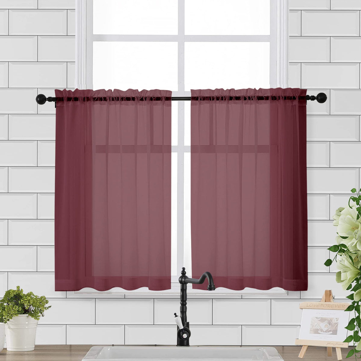 Sheer Curtains 36 Inch Length