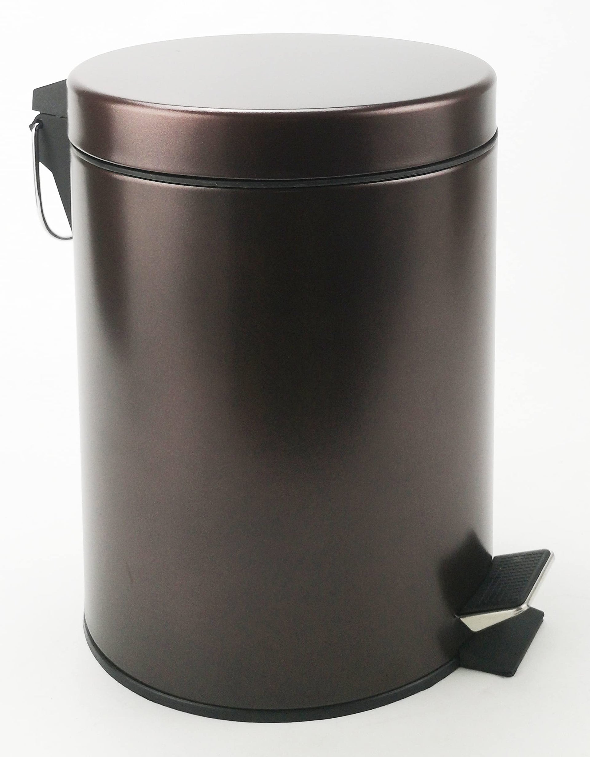 Stainless Steel Small Trash Can with Lid & Step Pedal