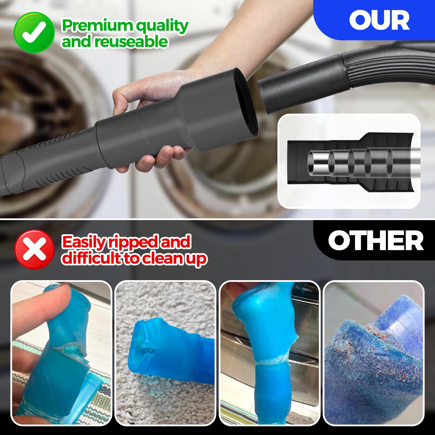 Dryer Vent Cleaner Kit 2Pack (2 Count)