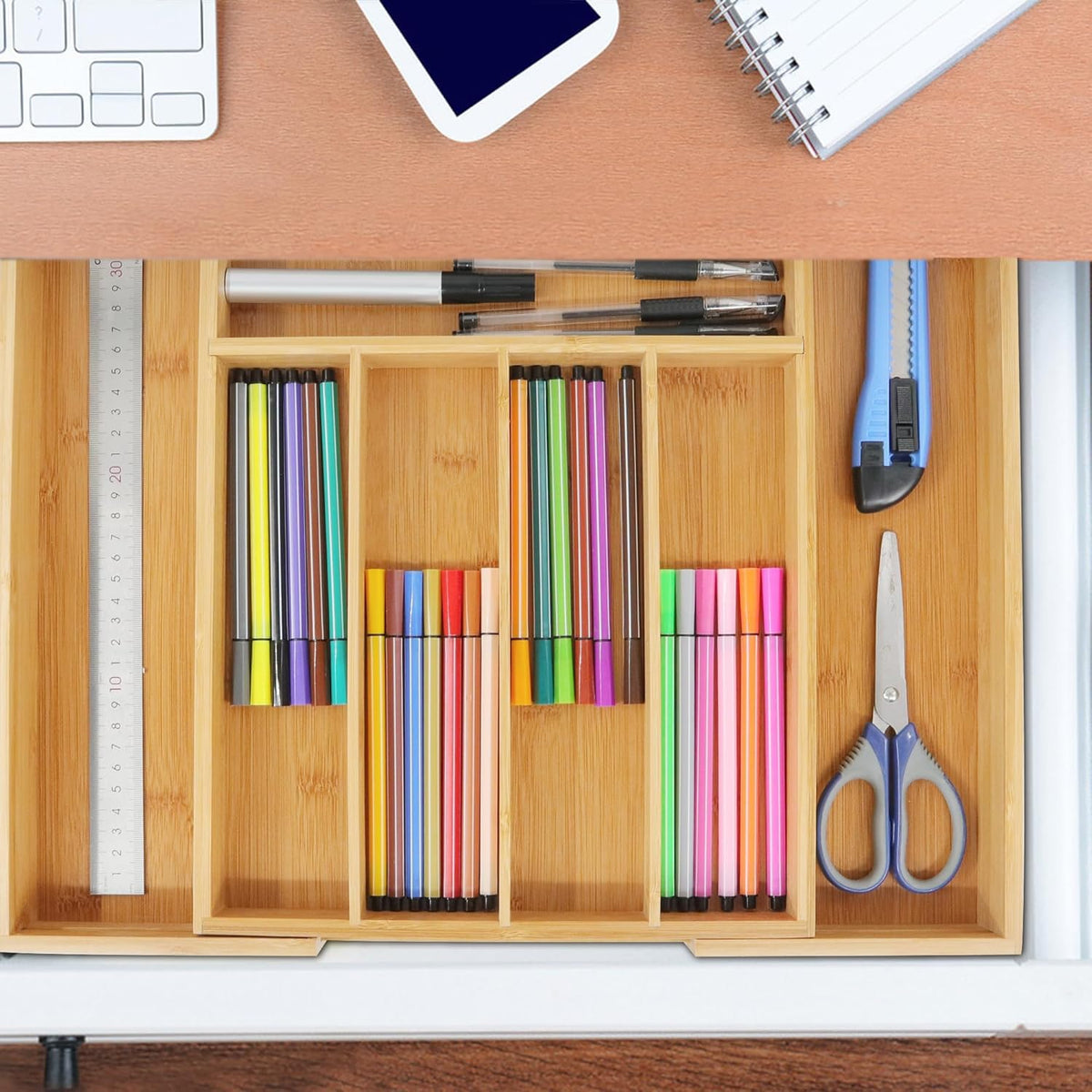 Bamboo Drawer Organizer