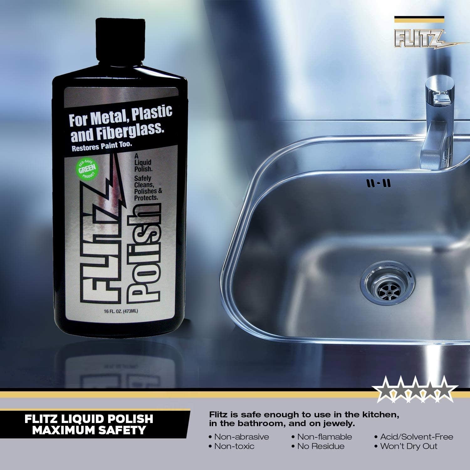 Multi Purpose Metal Polish Liquid (10.2 Fl Oz)