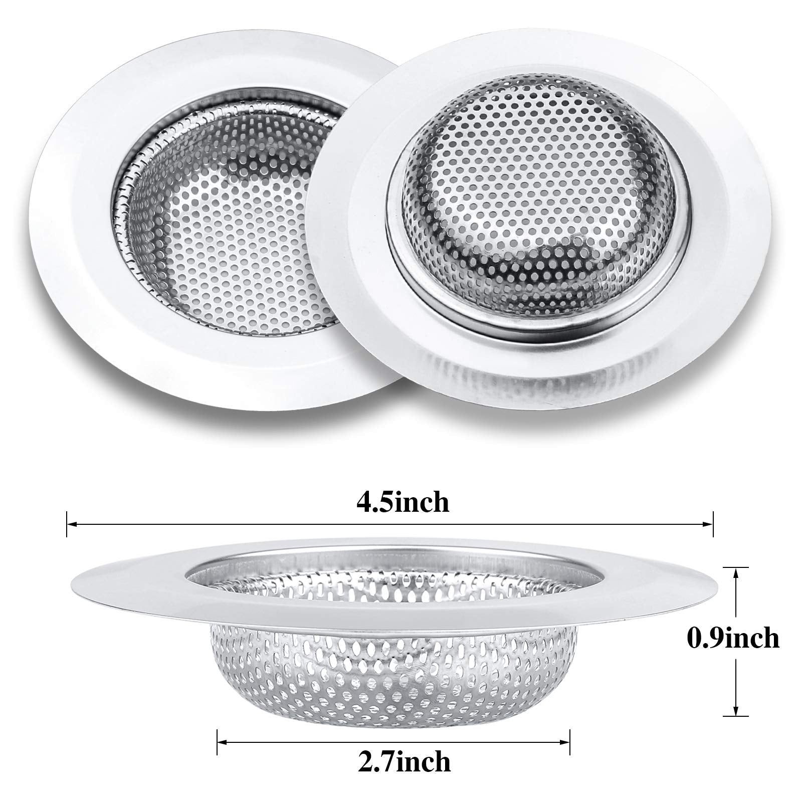2 Pcs Kitchen Sink Strainer (2 Count)