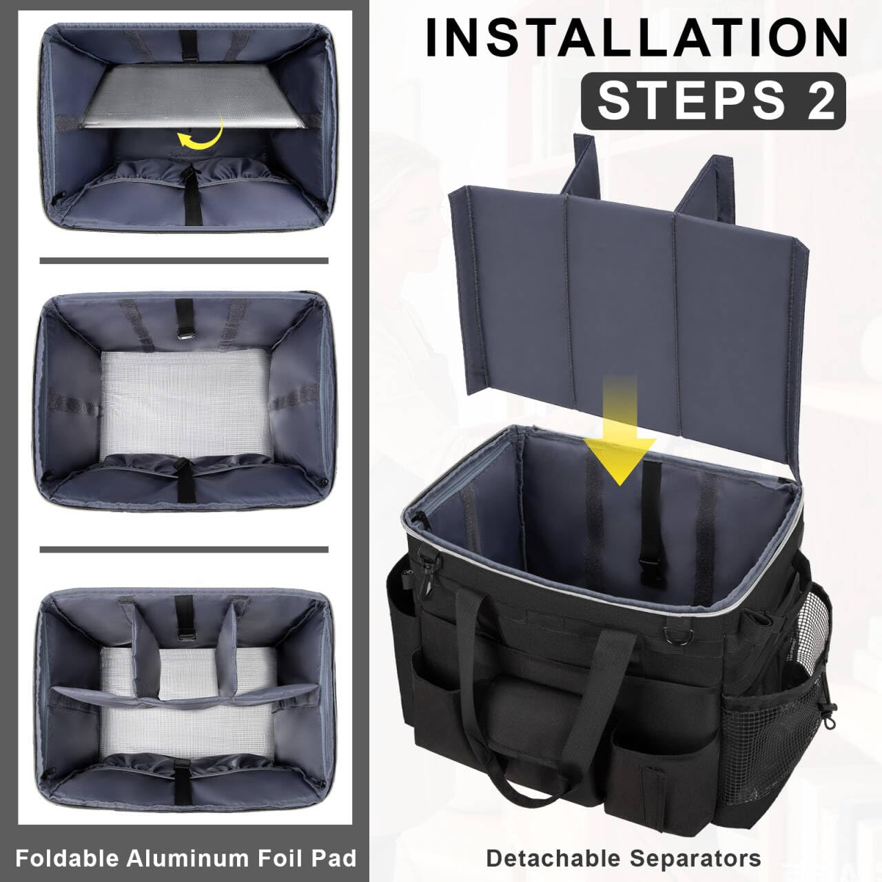 Large Rolling Cleaning Caddy with Wheels