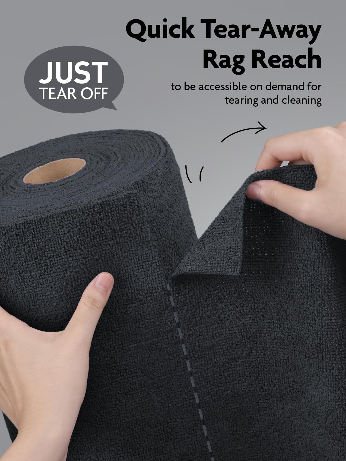Microfiber Cleaning Cloth Roll (75 Count)