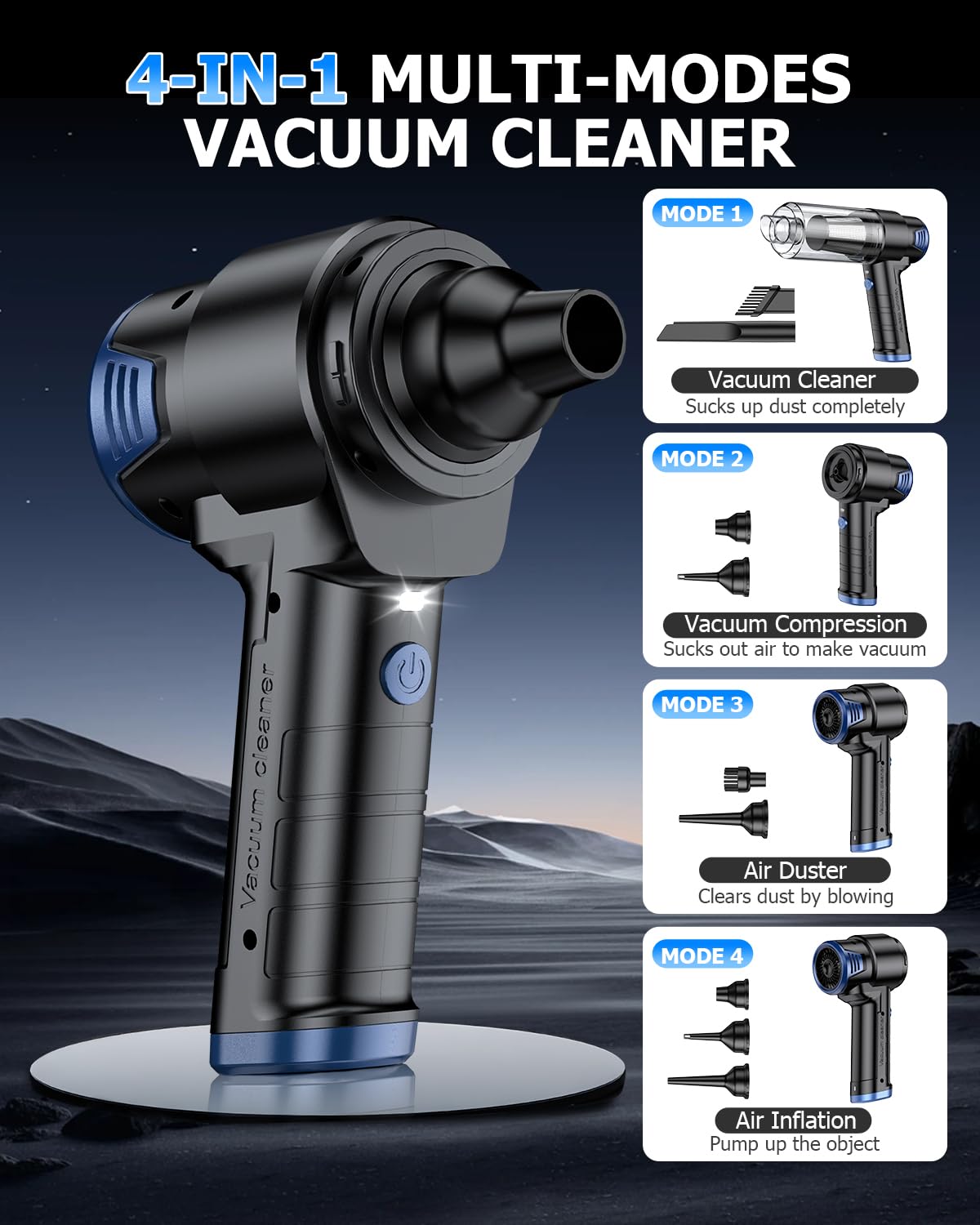 Handheld Car Vacuum Portable Cordless