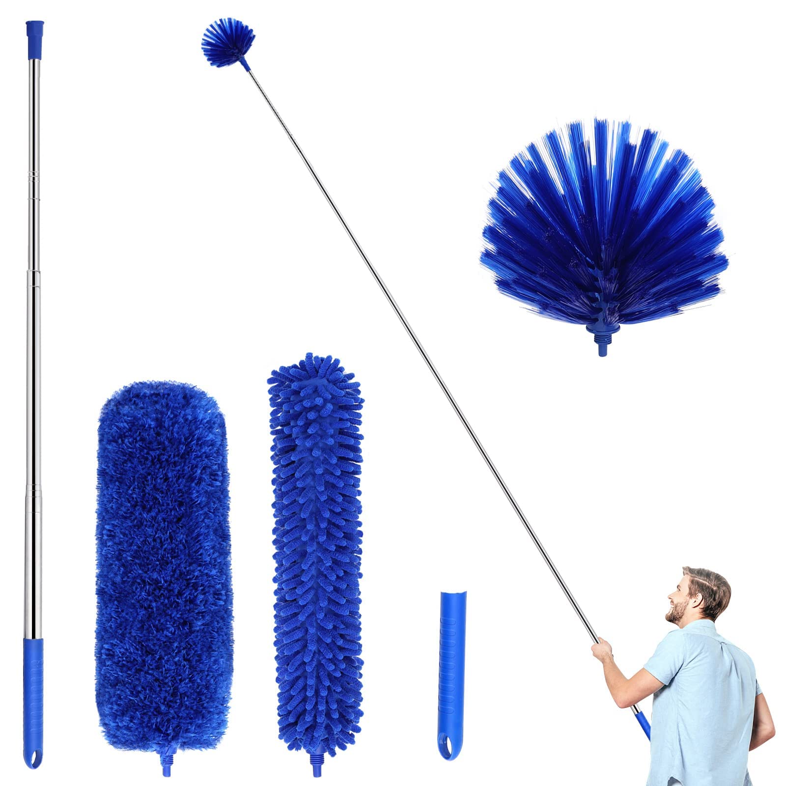 Duster Microfiber Dusters with 2 Handle Sets
