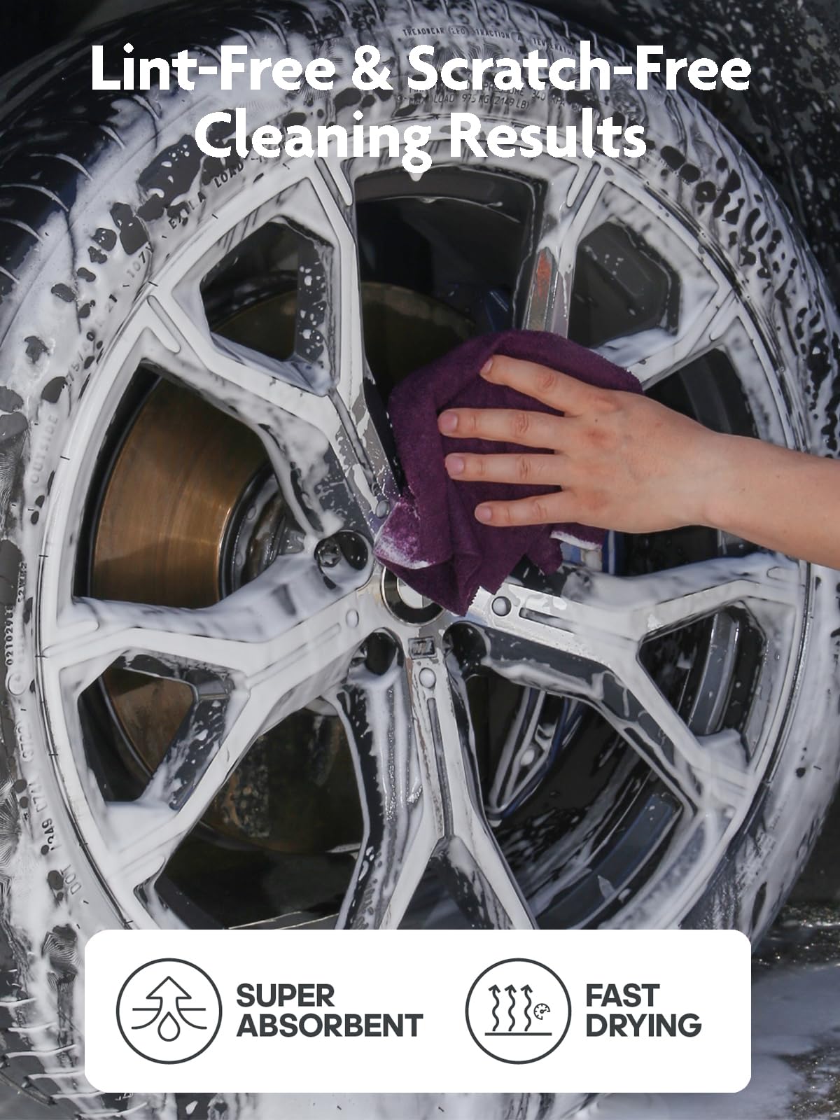 Microfiber Cleaning Cloth Roll (75 Count)