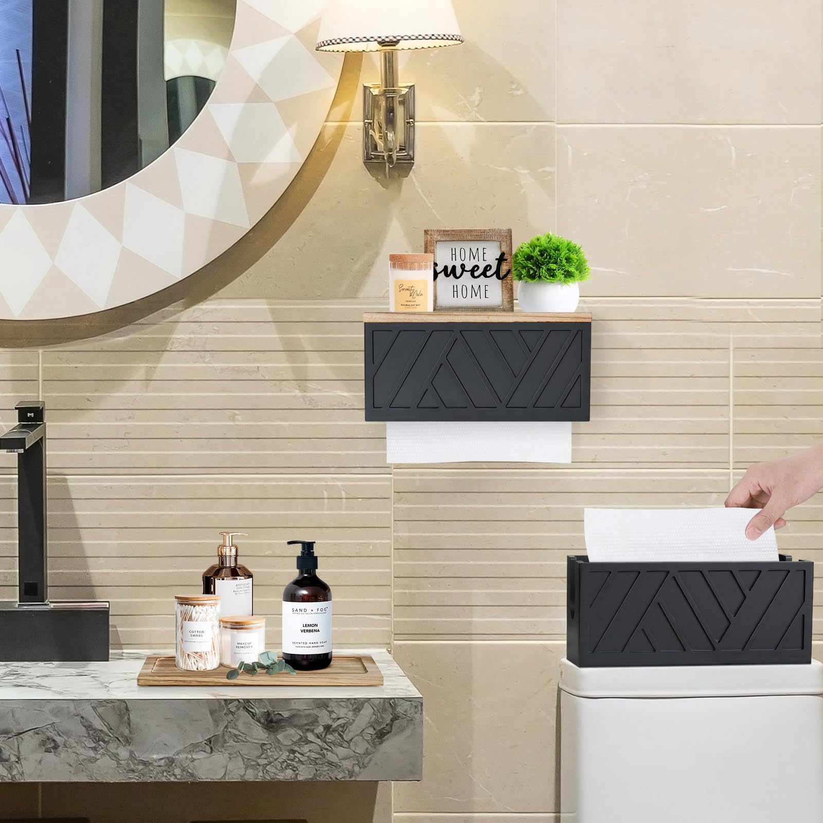 Set of 2 Paper Towel Dispenser Wall Mount (2 Count)