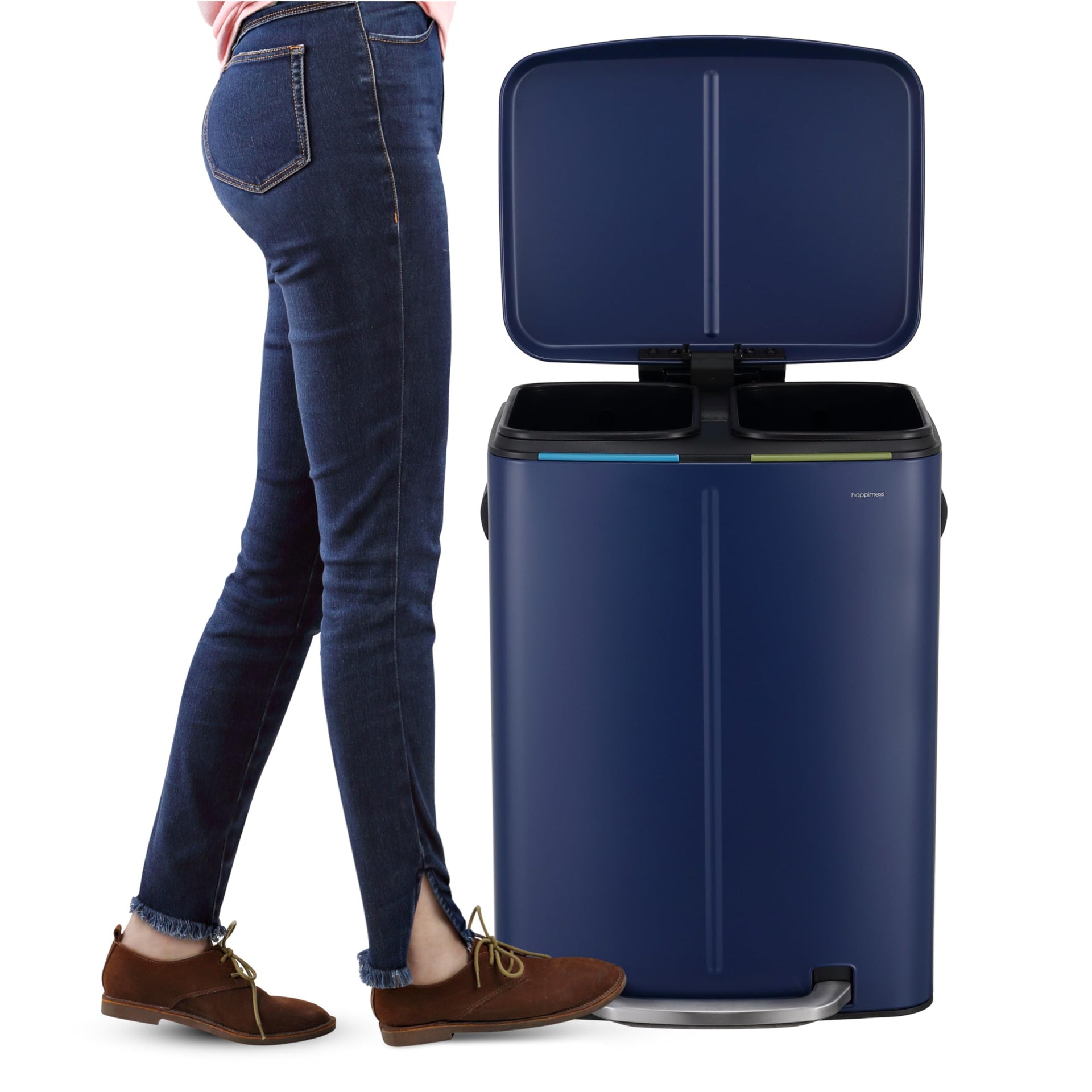 Marco 10.6 Gal Double Bucket Step Trash Can