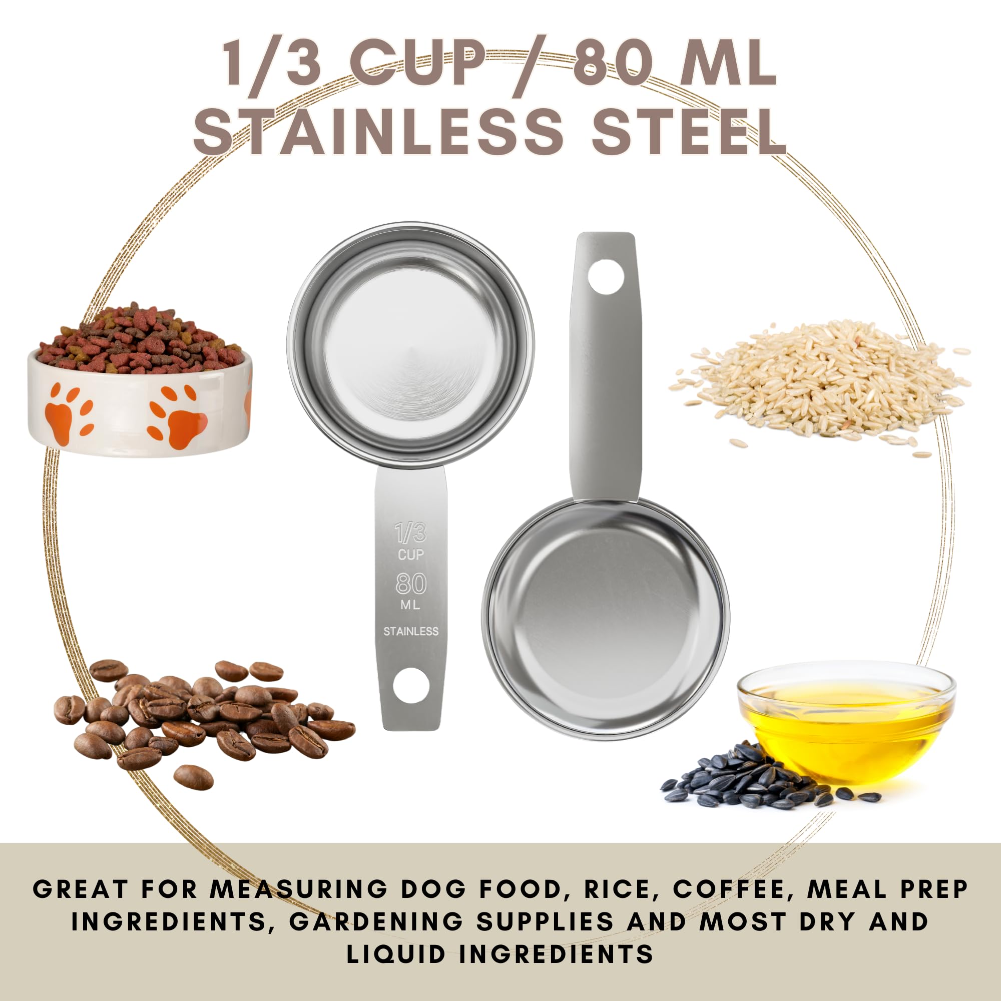1 3 Cup Stainless Steel Measuring Cup
