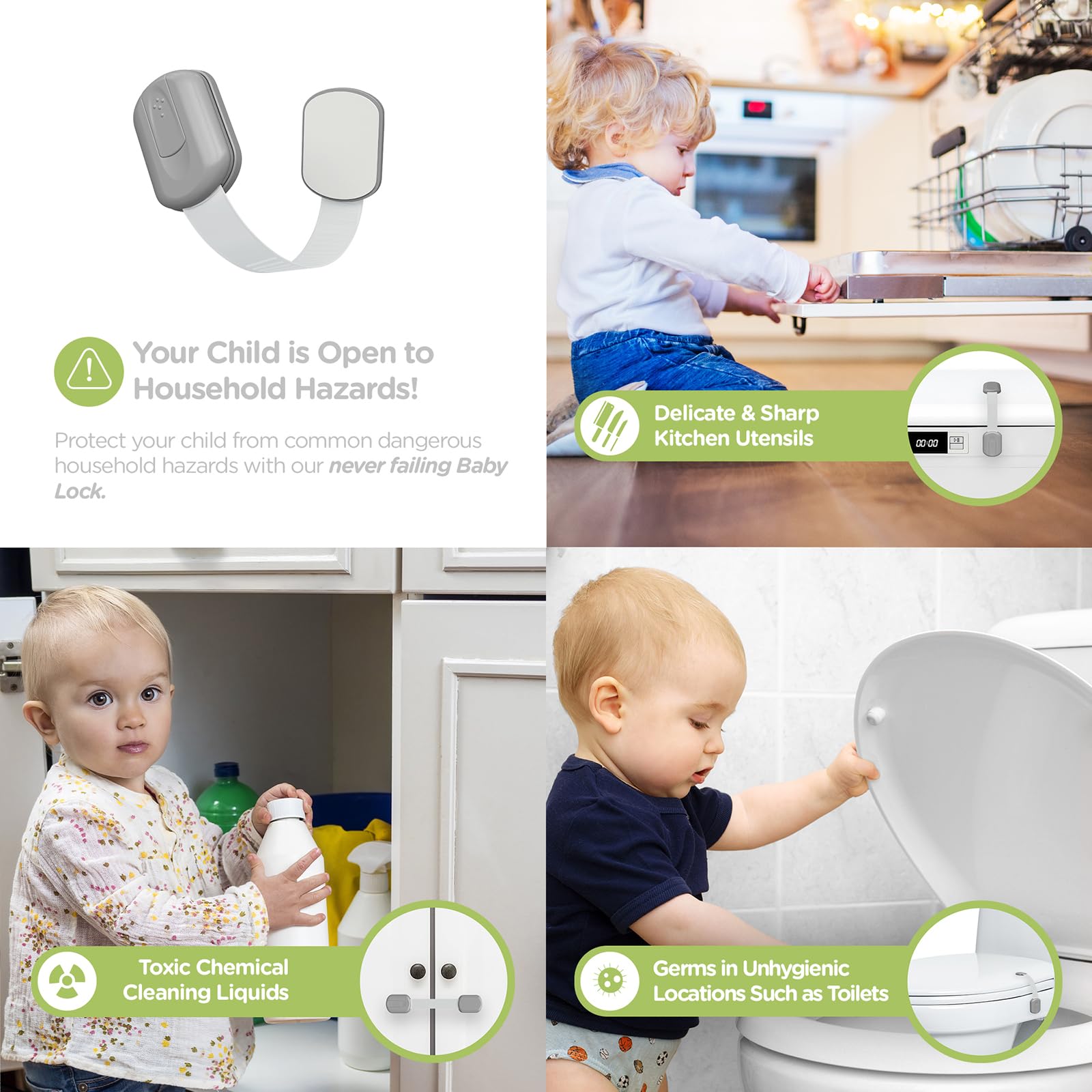 Baby Proofing Child Safety Locks (16 Count)