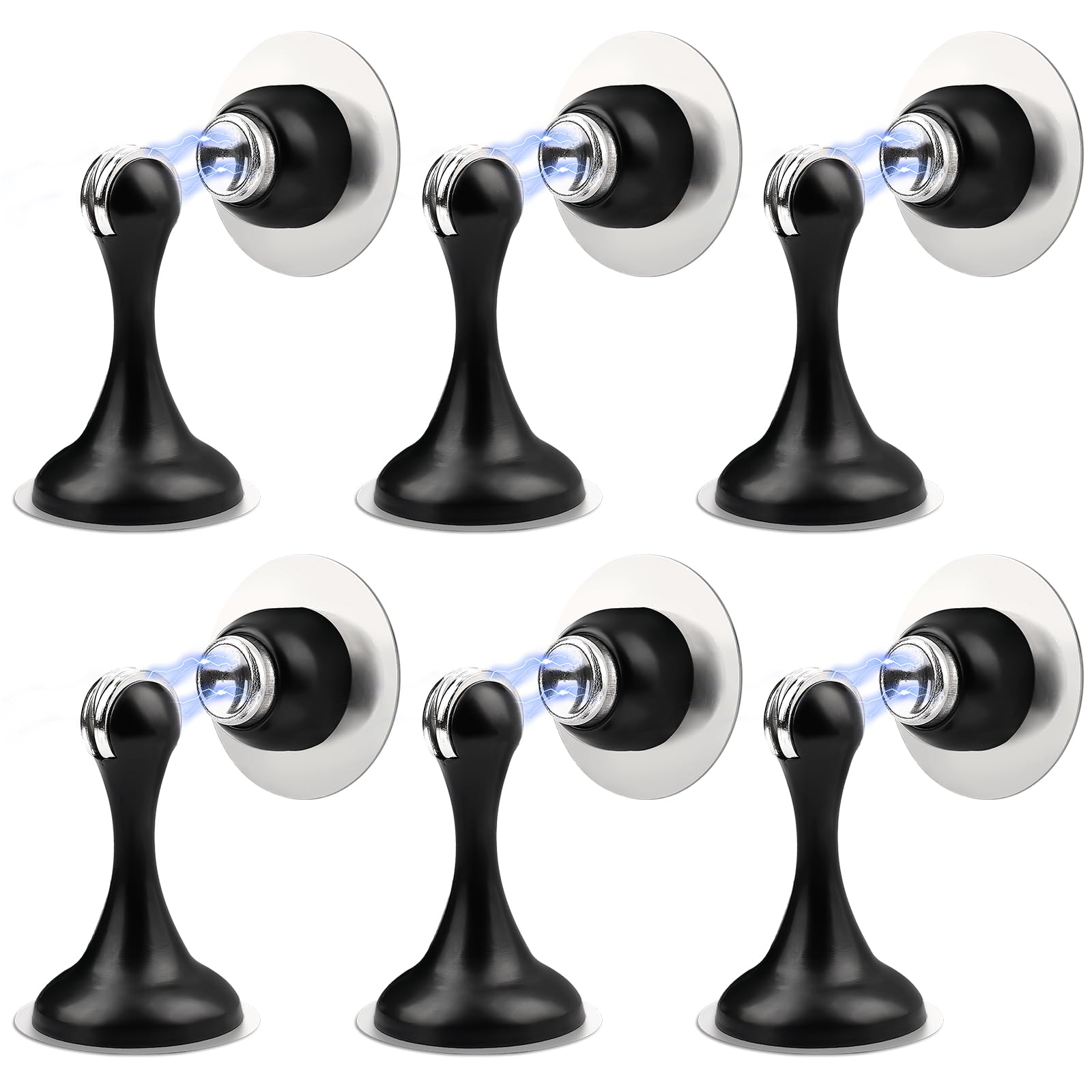 Black Magnetic Door Stoppers for Bottom of Door