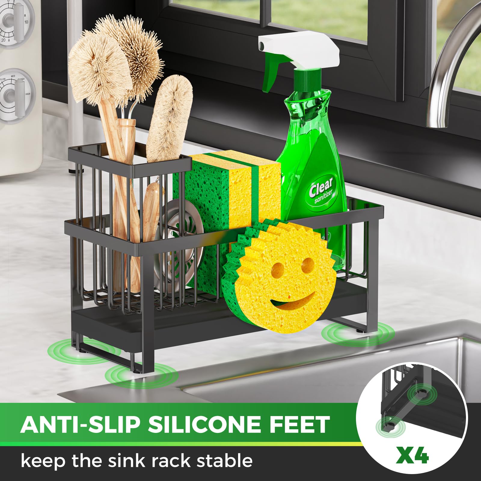 Sponge Holder for Kitchen Sink