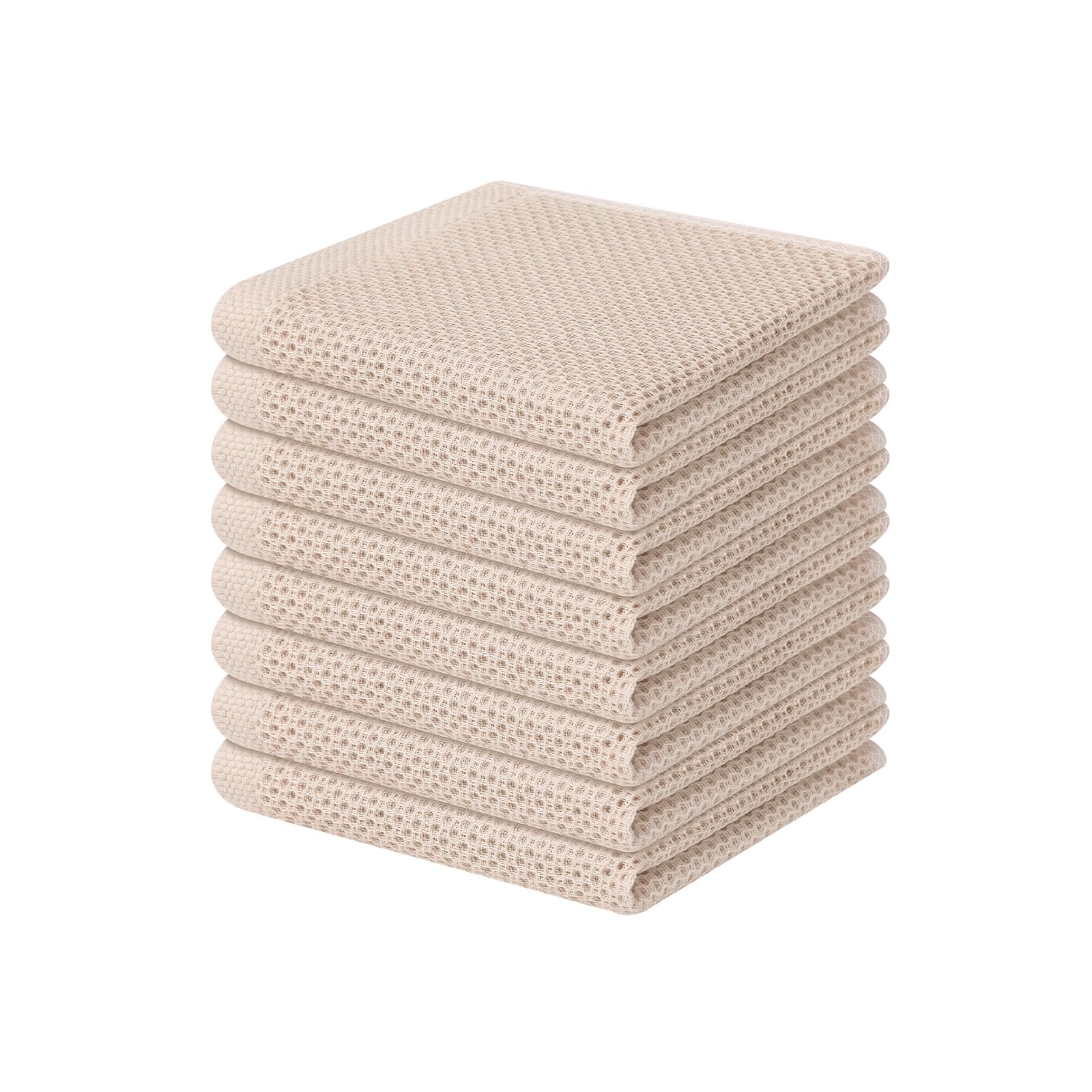 100% Cotton Waffle Weave Kitchen Dish Cloths 8 (8 Count)