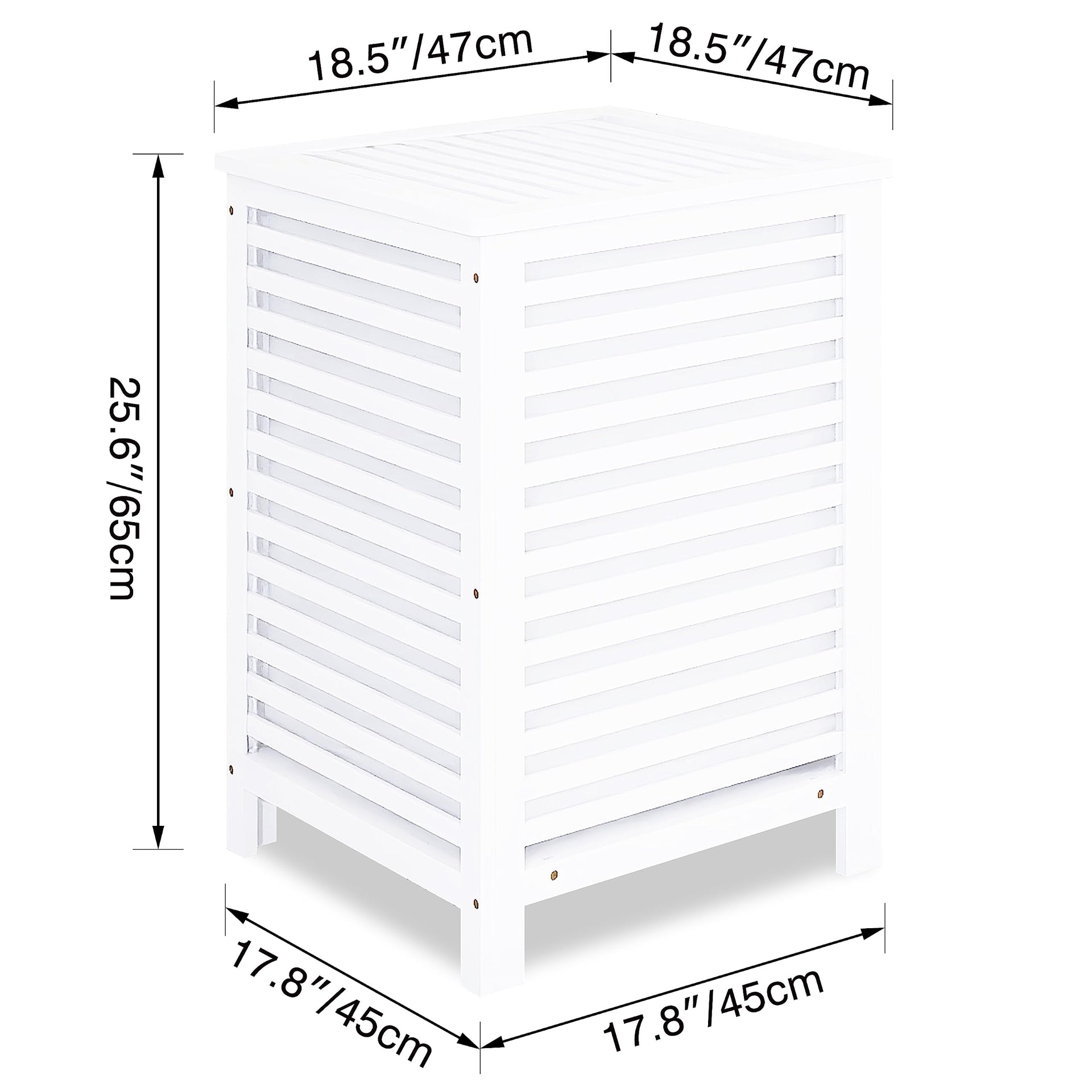 Double Laundry Hamper with Lid