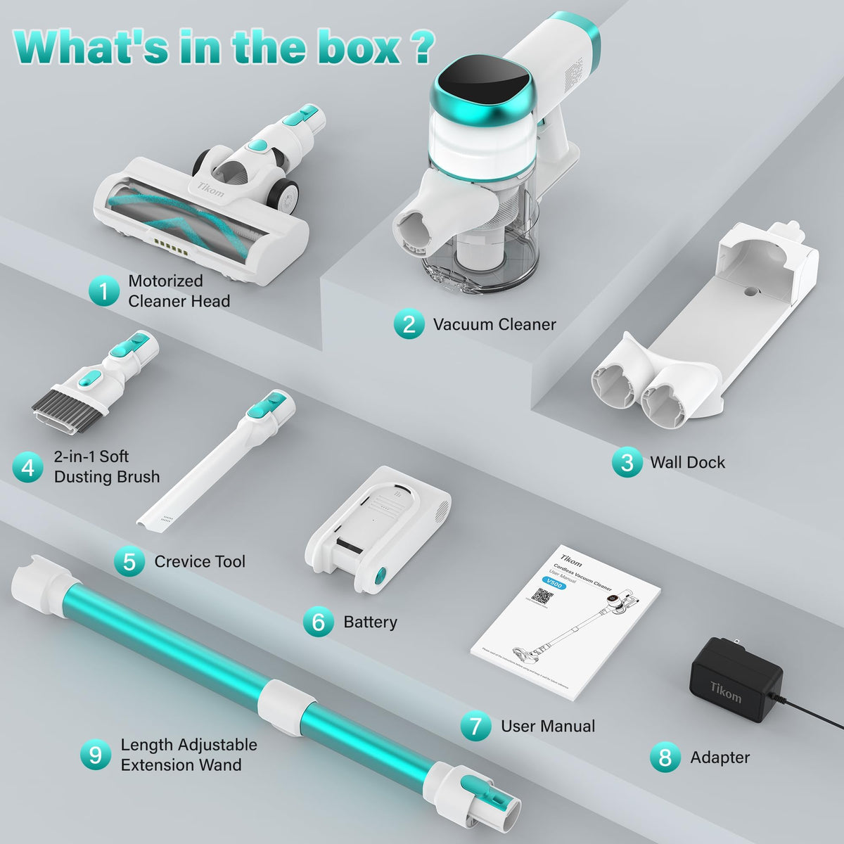 V500 Cordless Vacuum Cleaner for Home