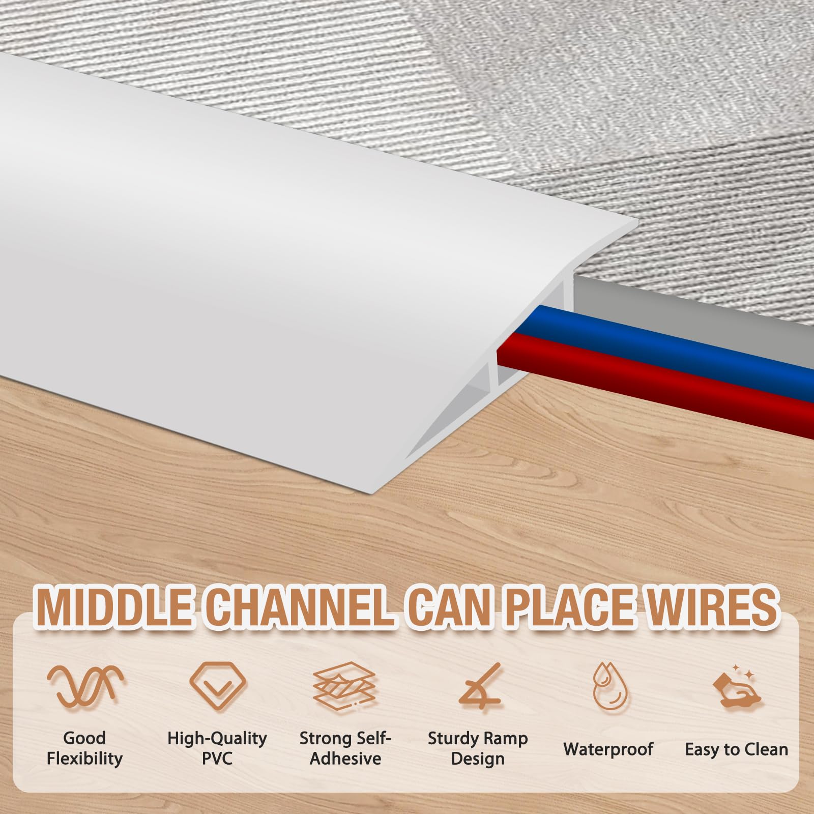 Floor Transition Strip Self Adhesive Vinyl Door Threshold Strip