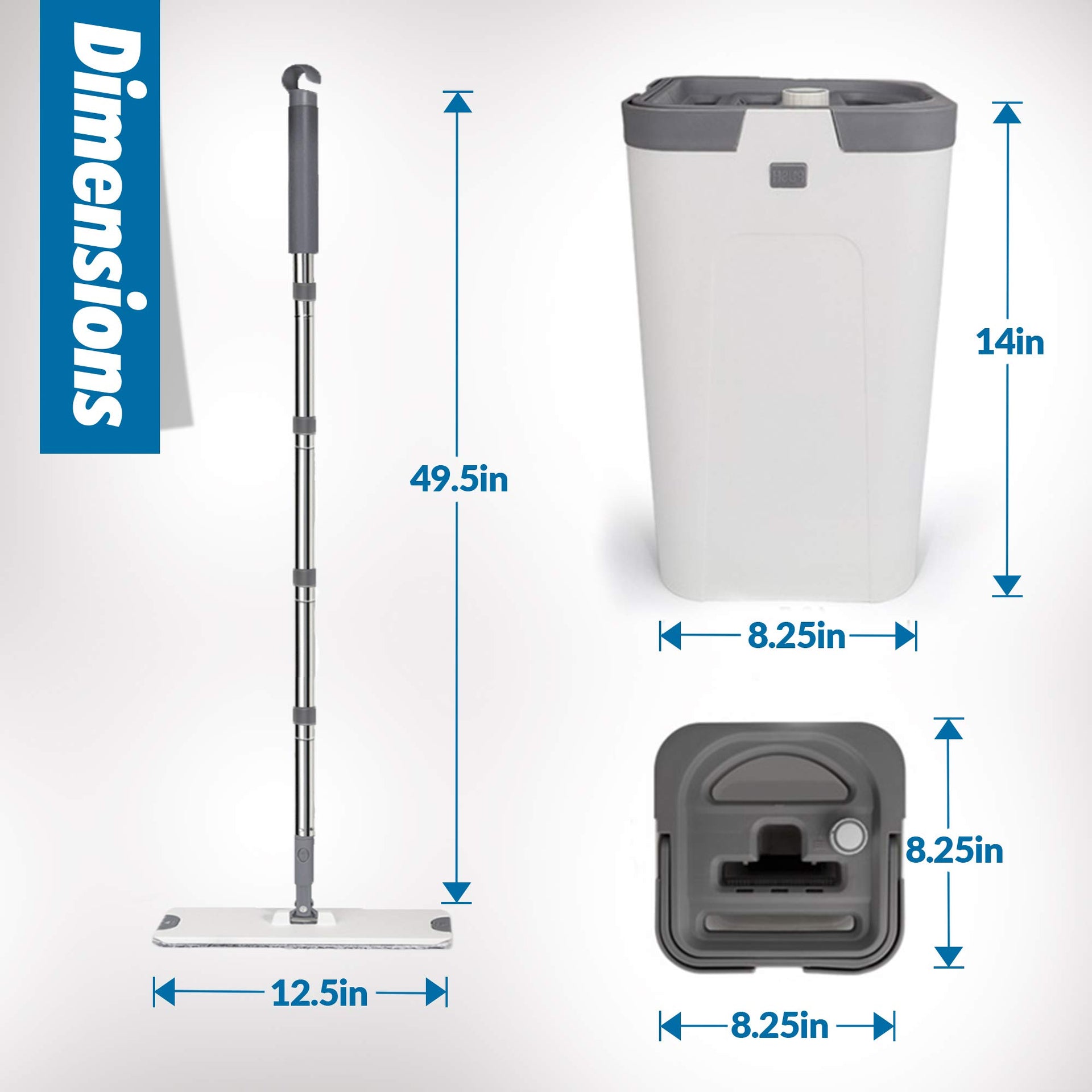 X3 Mop Separates Dirty and Clean Water