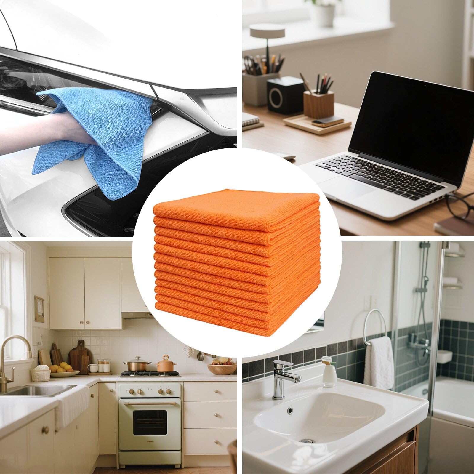 Microfiber Cleaning Cloth (12 Count)