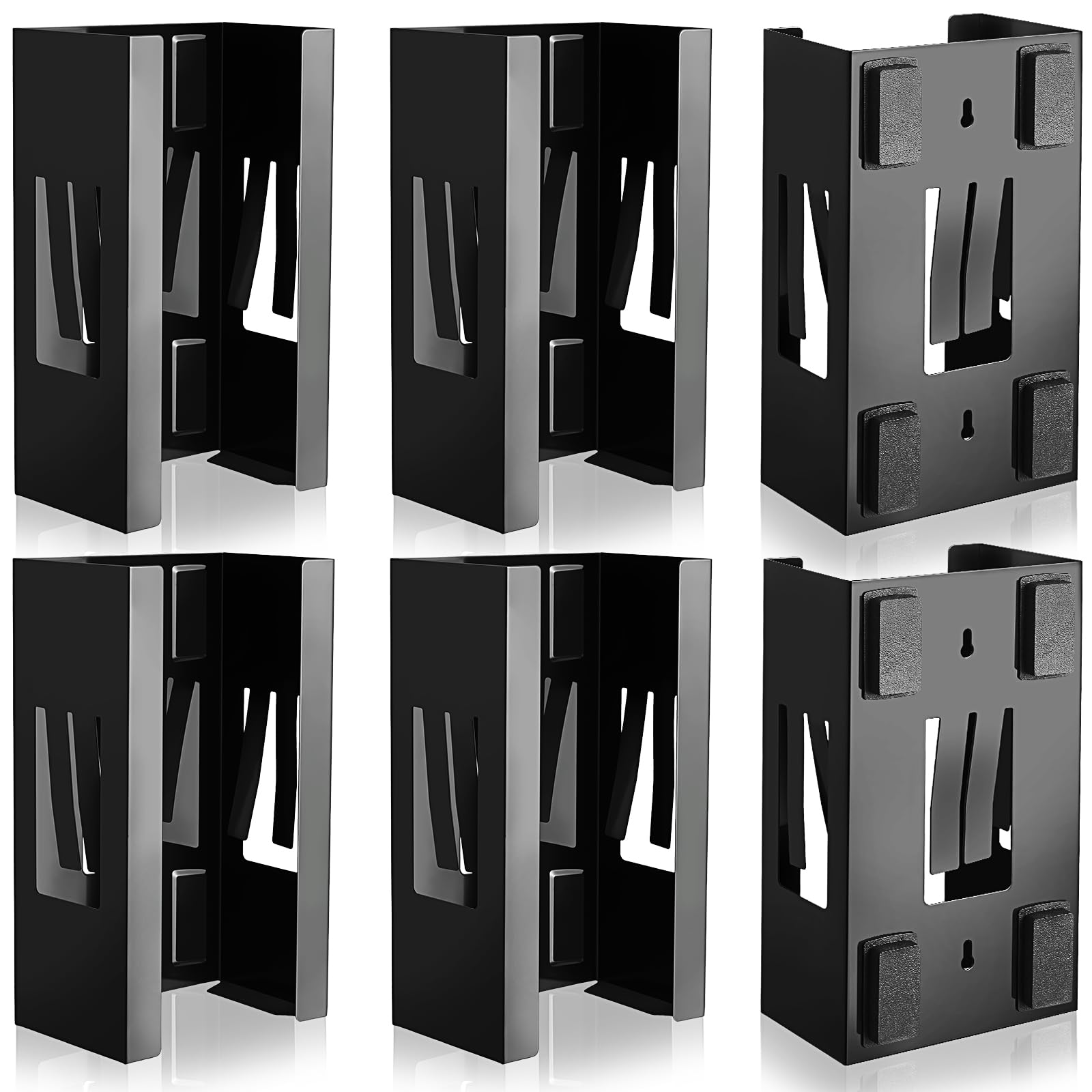 6 Pcs Magnetic Glove Dispenser Holds Boxes of Towels Paper Tissue Glove Box Holder Wall Mount Kitchen Fridge Tool (6 Count)