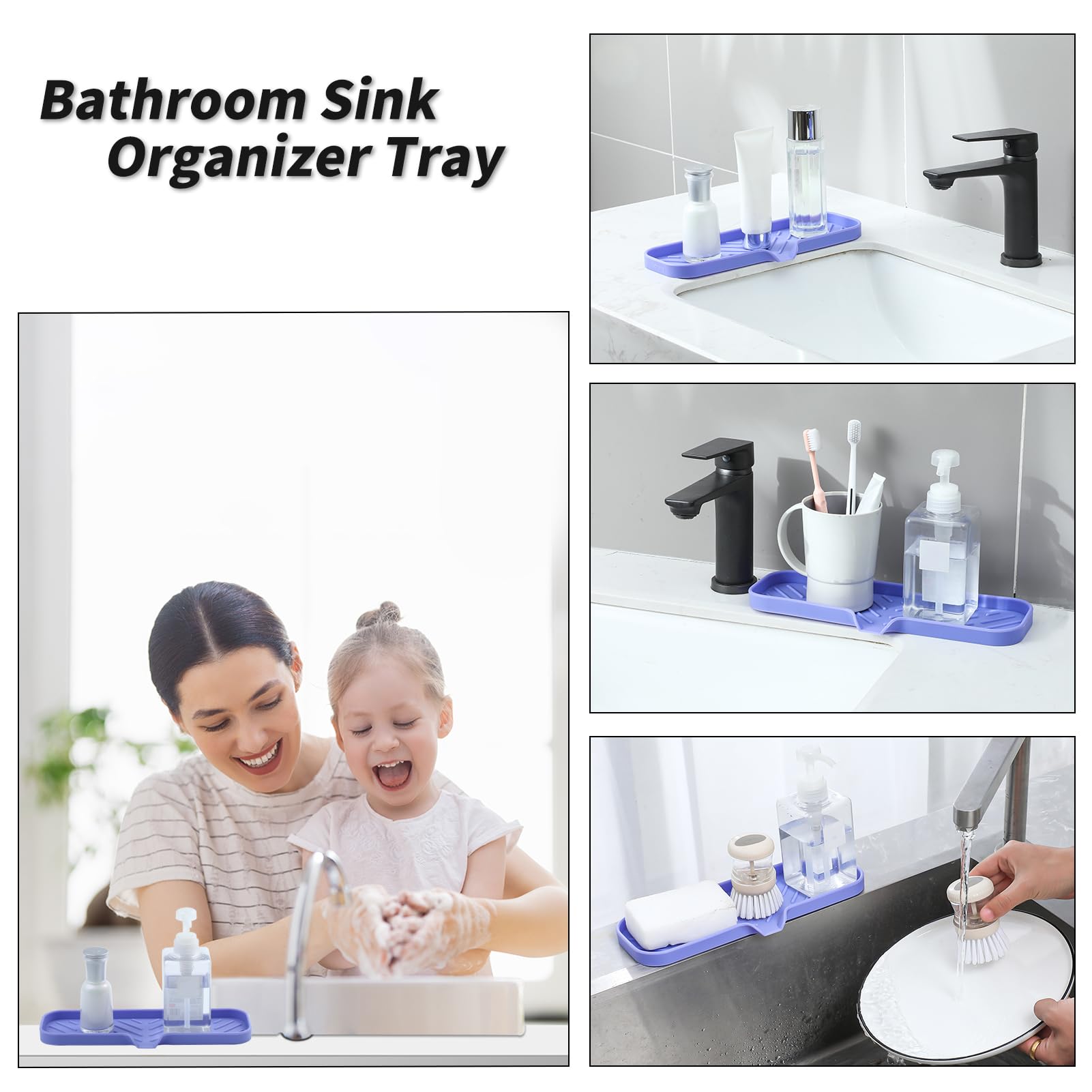 Silicone Soap Dish with Drain Spout
