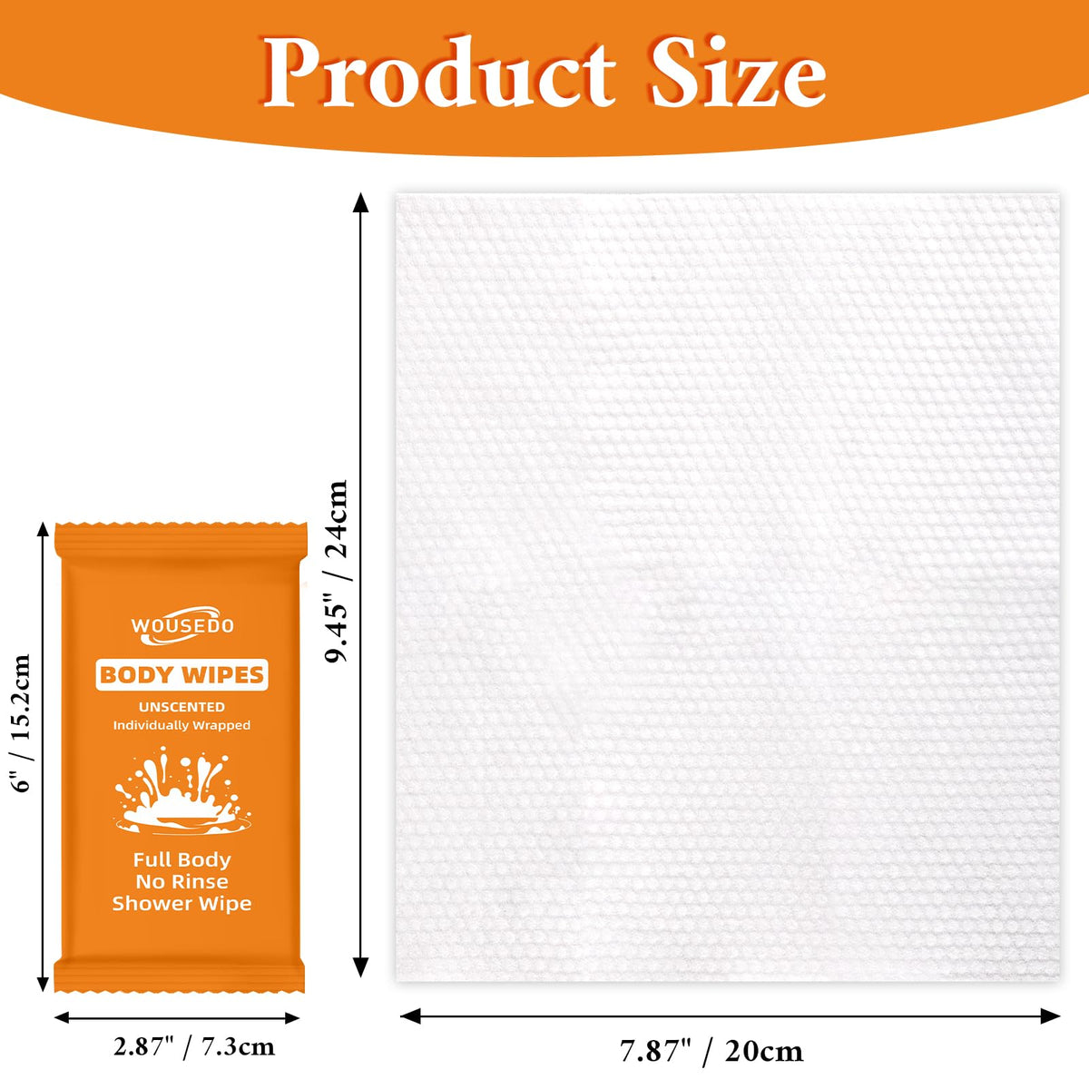 300 Pack Ultra Thick Body Wipes Individually Wrapped (300 Count) - ModHome Supplies