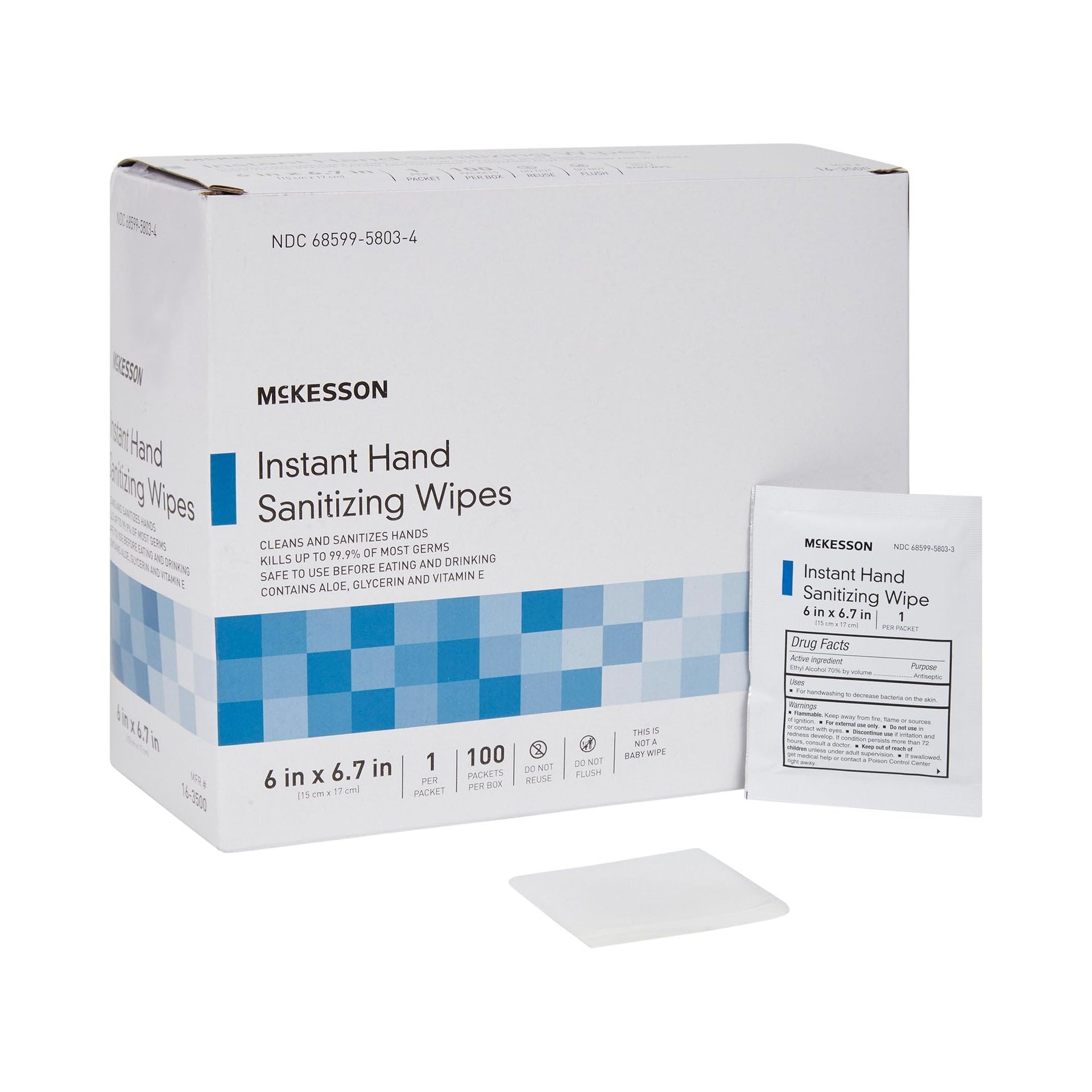 Hand Sanitizing Wipes Alcohol Wipes w (100 Count)