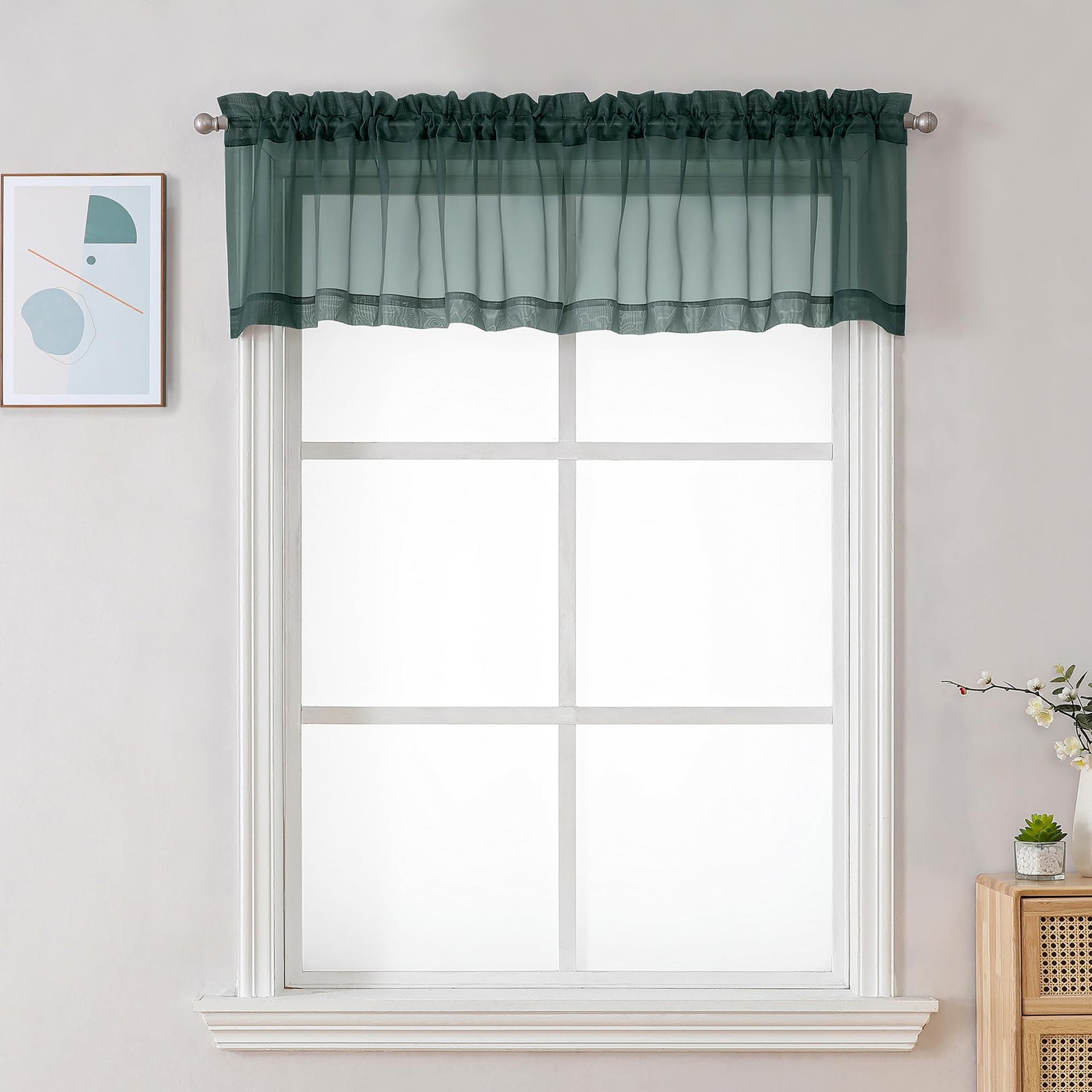 Sheer Valances for Windows 2 Pack (2 Count)