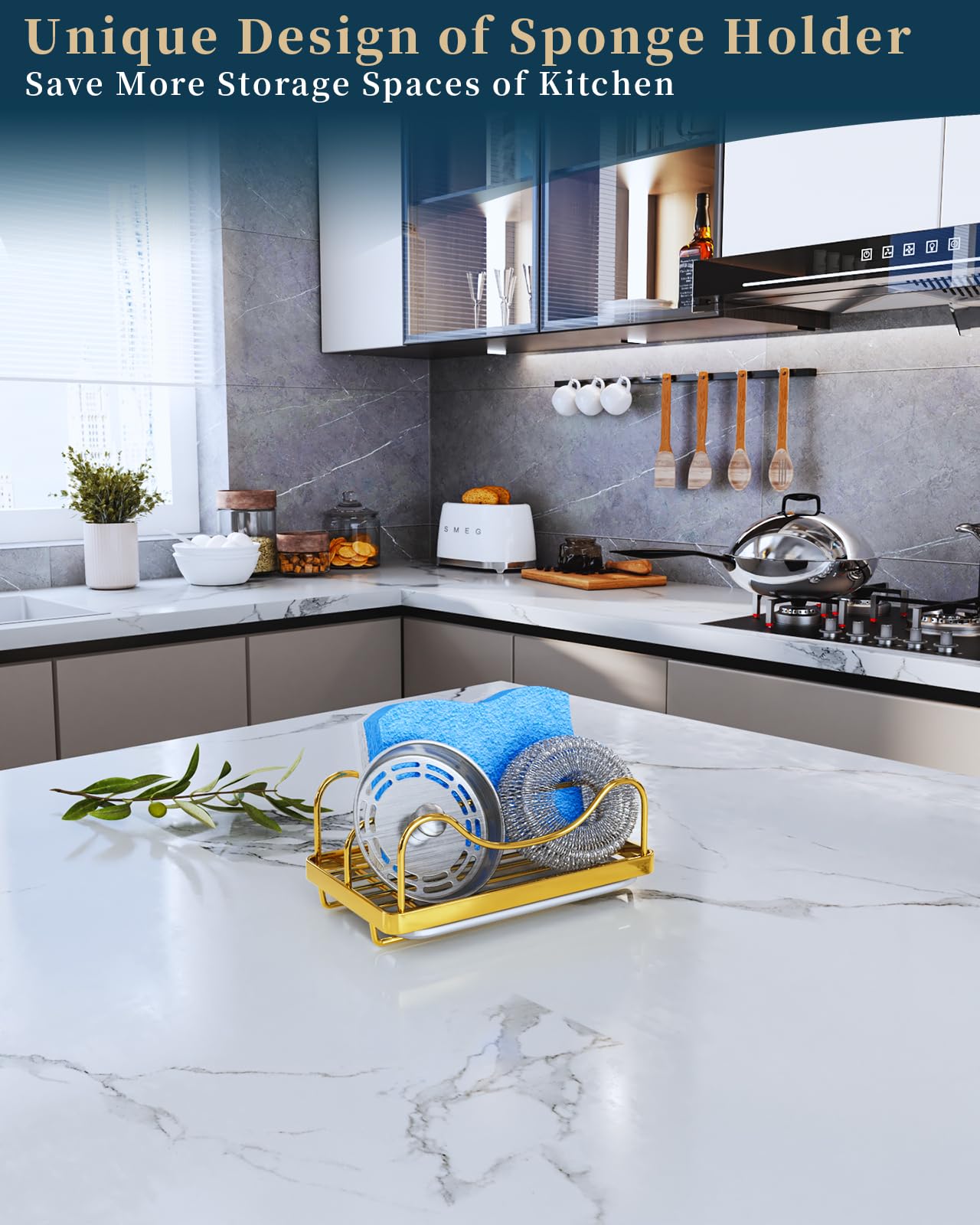 Sponge Holder for Kitchen Sink