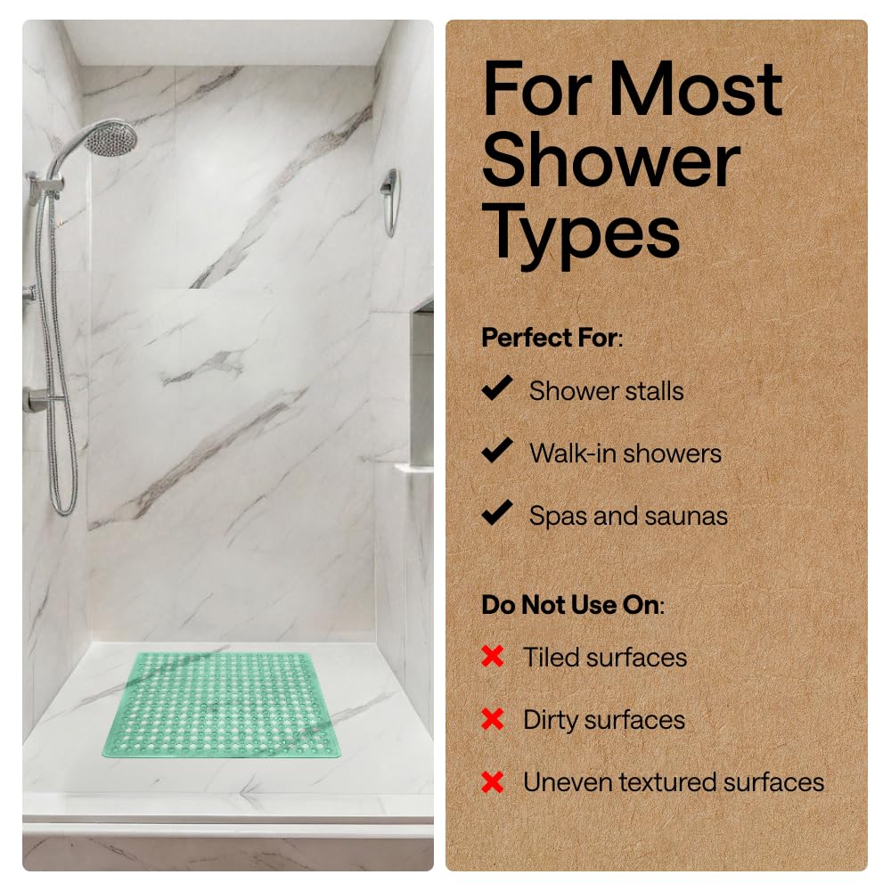 Patented Square Shower Stall Mat