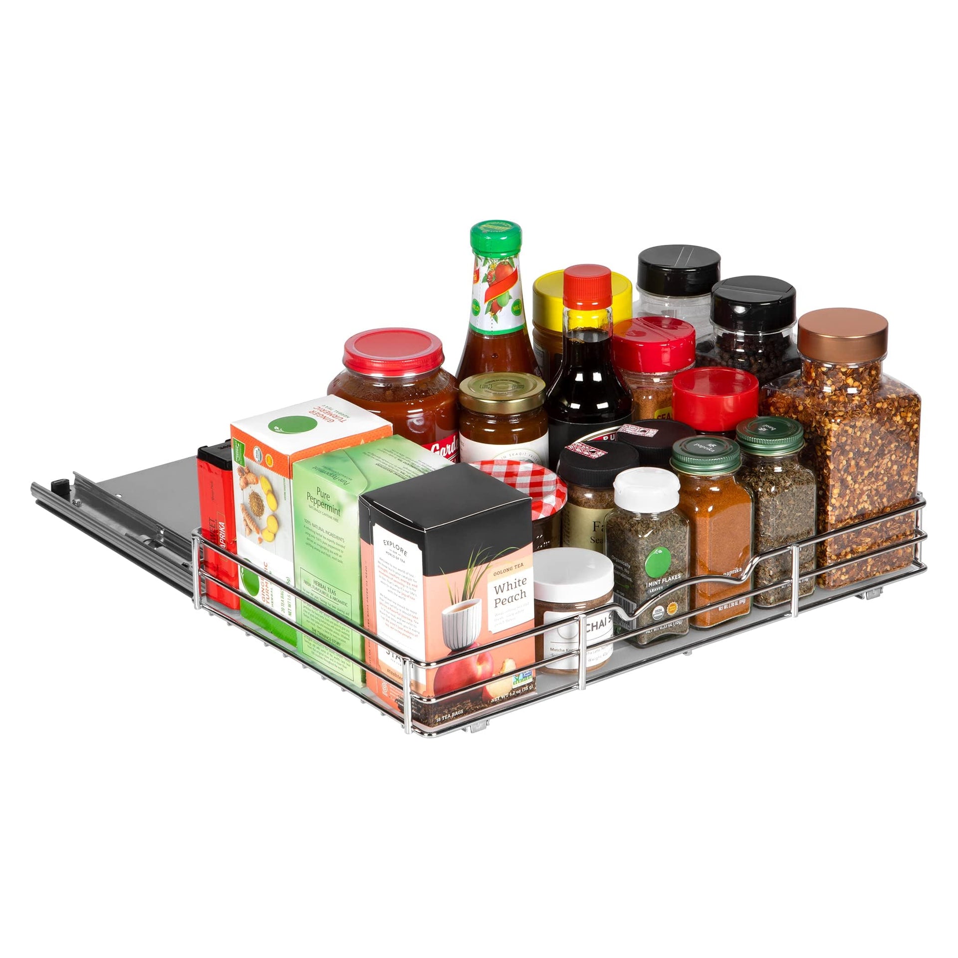 Pull Out Cabinet Spice Rack Organizer