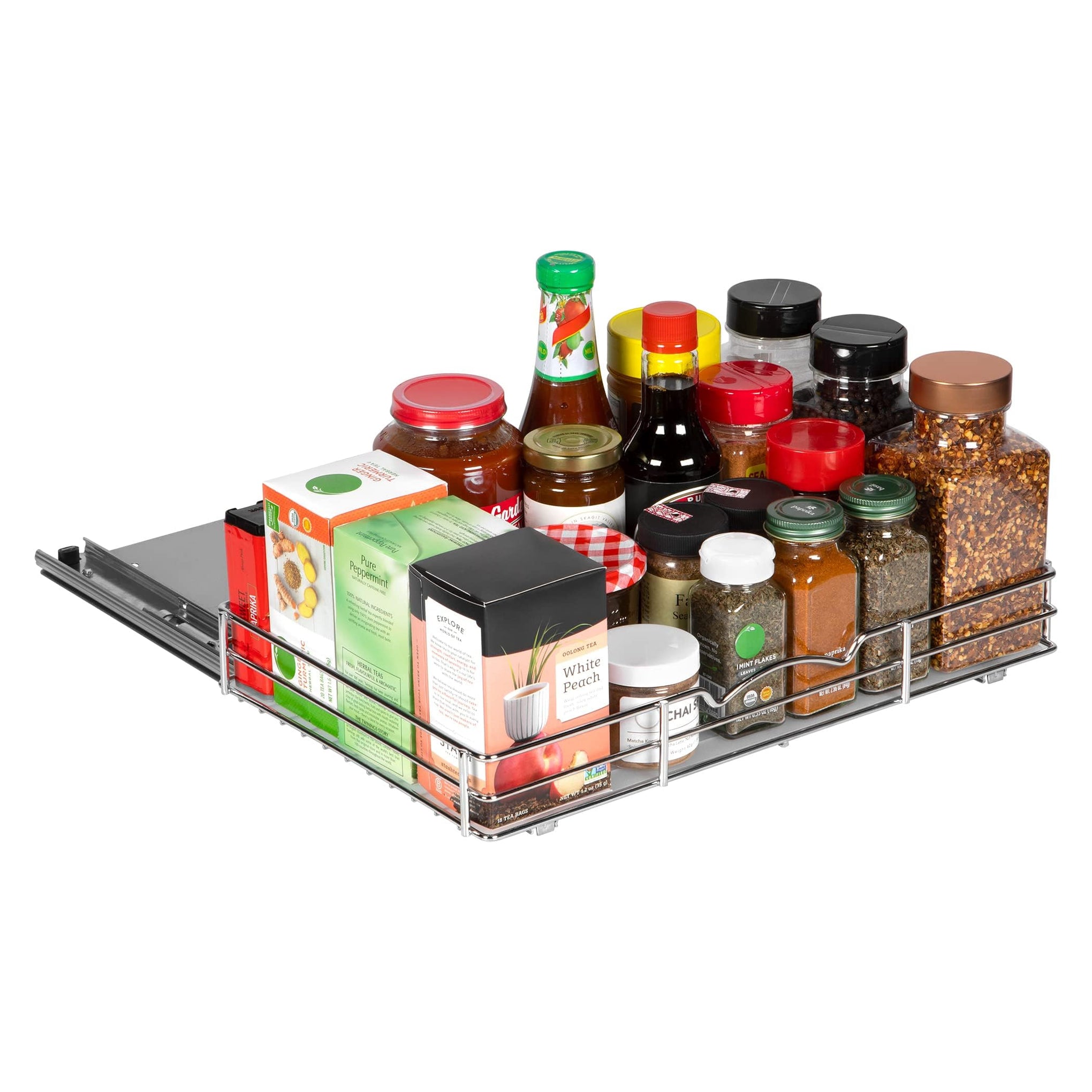 Pull Out Cabinet Spice Rack Organizer