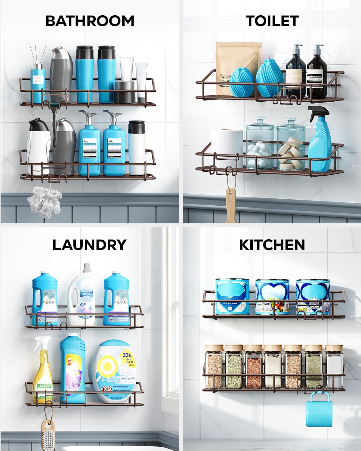 Shower Caddy Adhesive (2 Count)