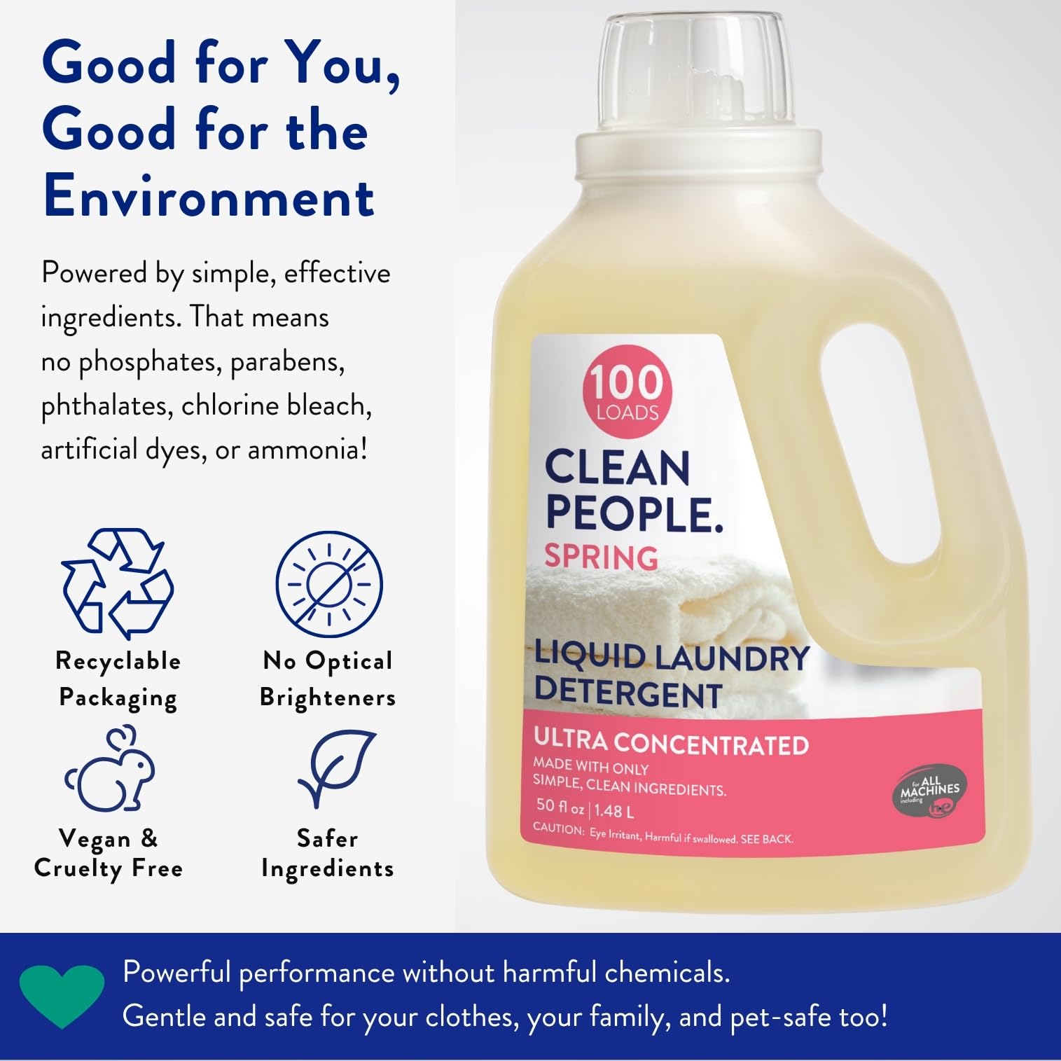 Liquid Laundry Detergent (50 Fl Oz)