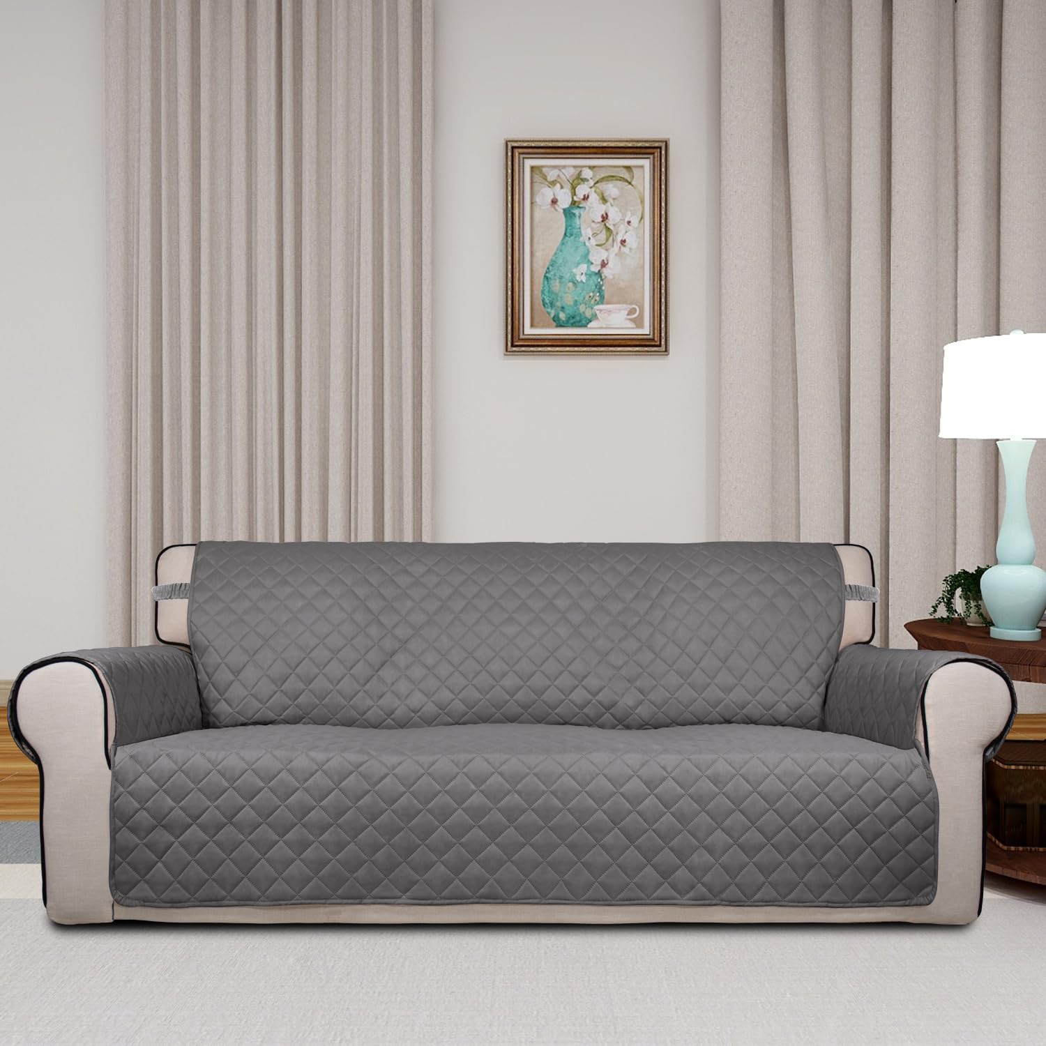 Reversible Quilted Sofa Cover Dog Couch Covers for Sofa