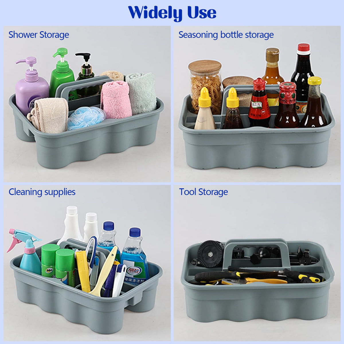 Cleaning Caddy Organizer with Handle (6 Count)