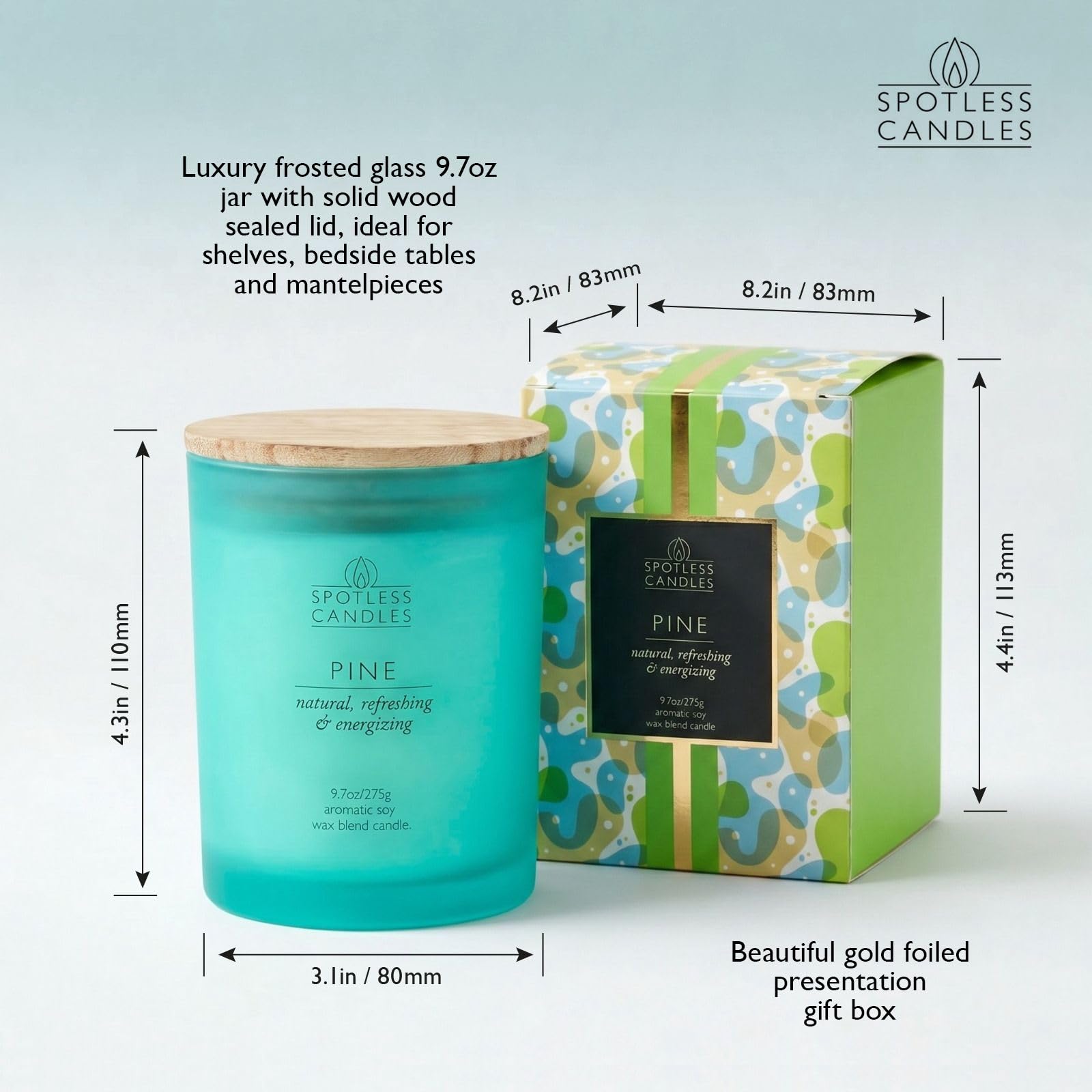 Pine Candle; 9.7 oz