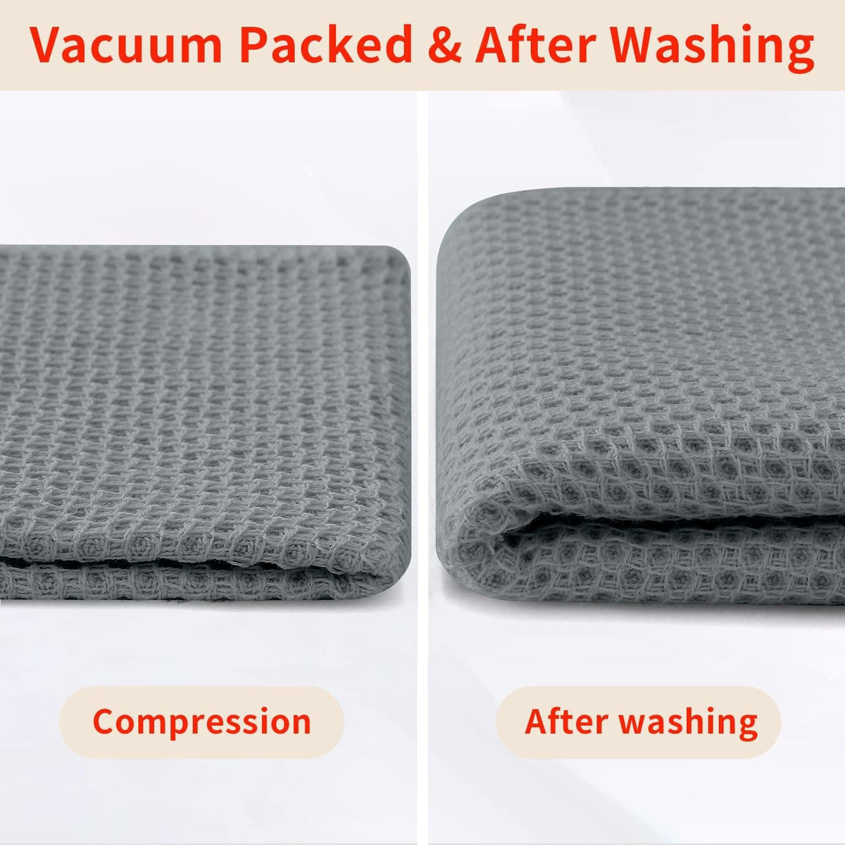 100% Cotton Waffle Weave Kitchen Dish Cloths 12 (12 Count)