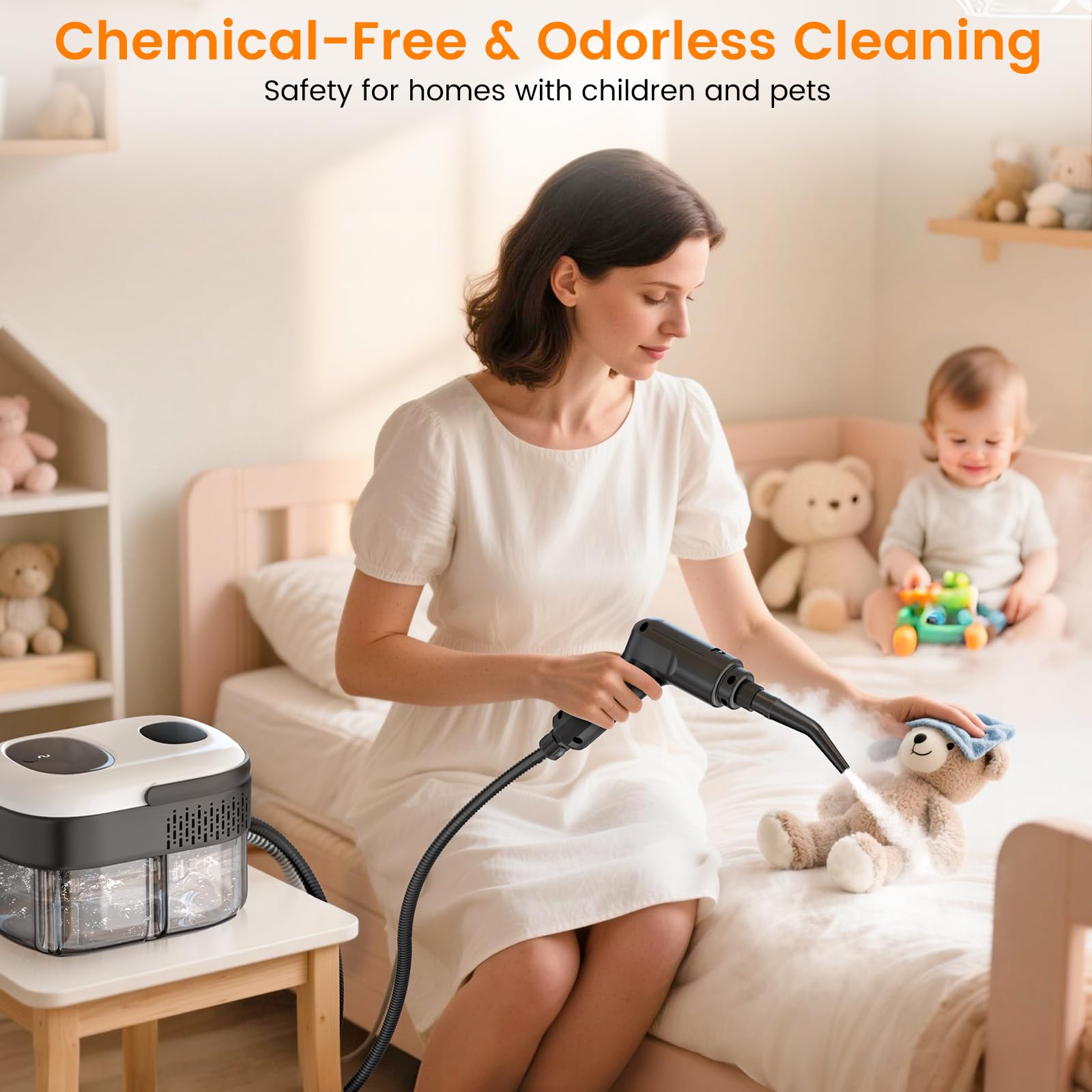 Pressurized Handheld Steam Cleaner for Home