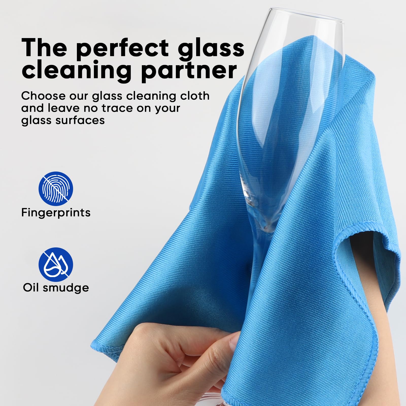 Microfiber Glass Cleaning Cloth 12 PK (12 Count)