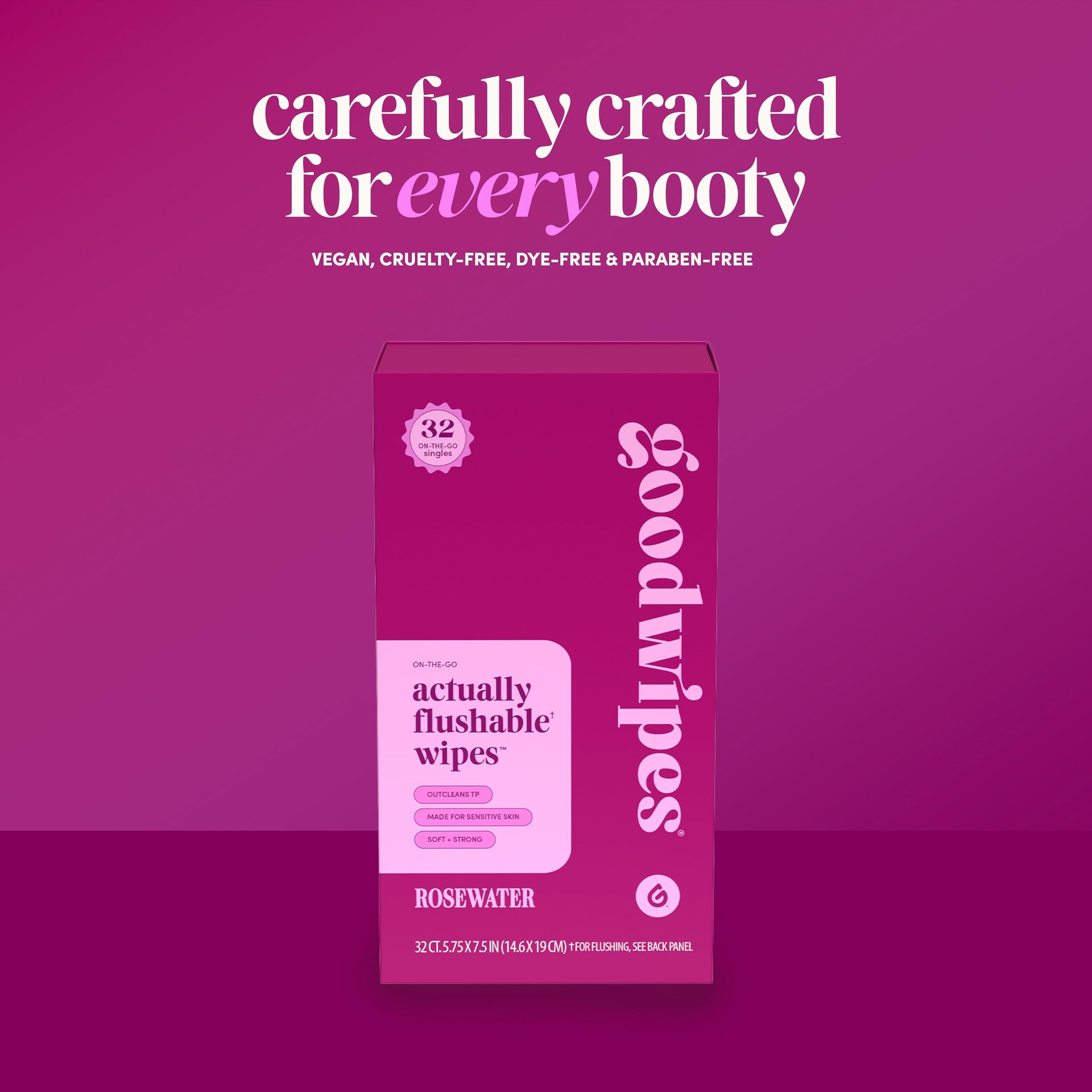 Flushable Wipes for Women (32 Count)