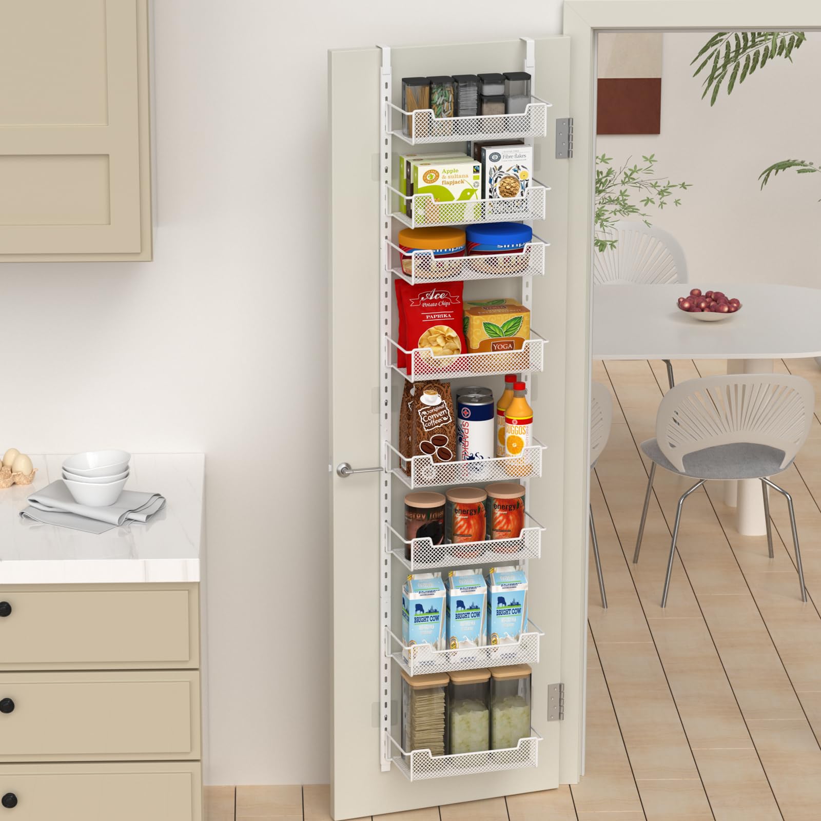 12.3" W Narrow Over the Door Pantry Organizer