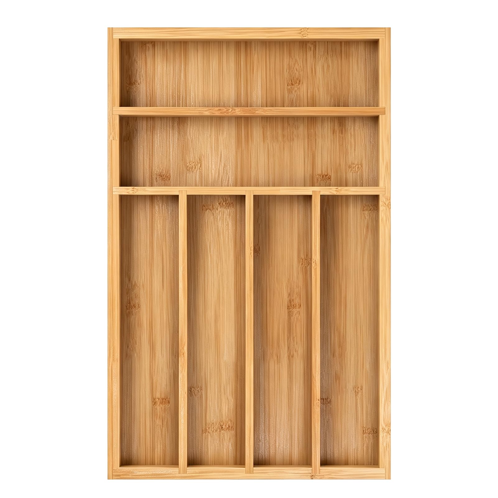Bamboo Silverware Drawer Organizer