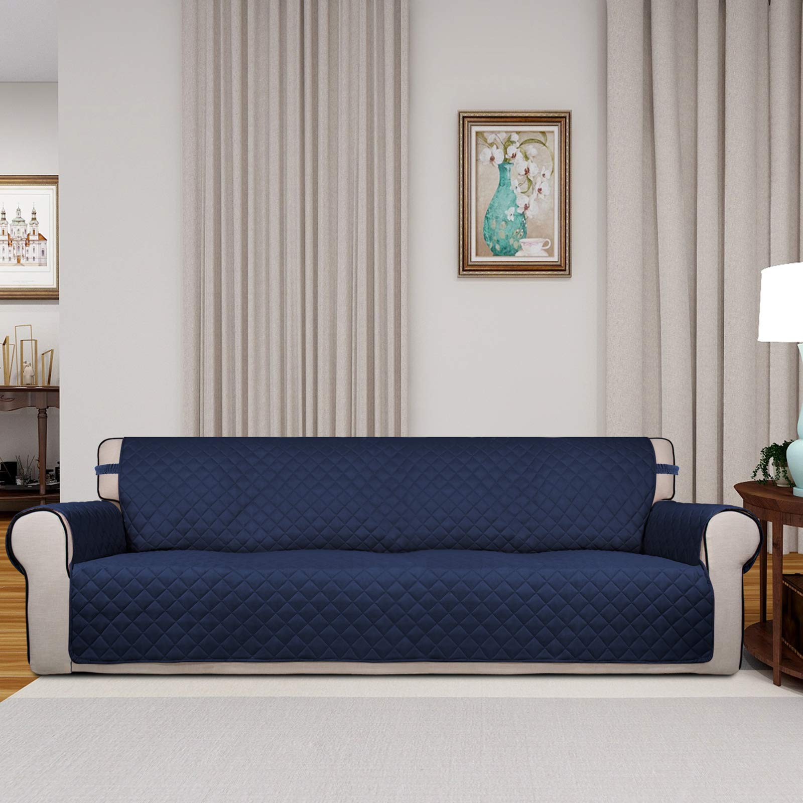 Reversible Quilted Couch Covers for Dogs Sofa Cover 4 Seater 88"