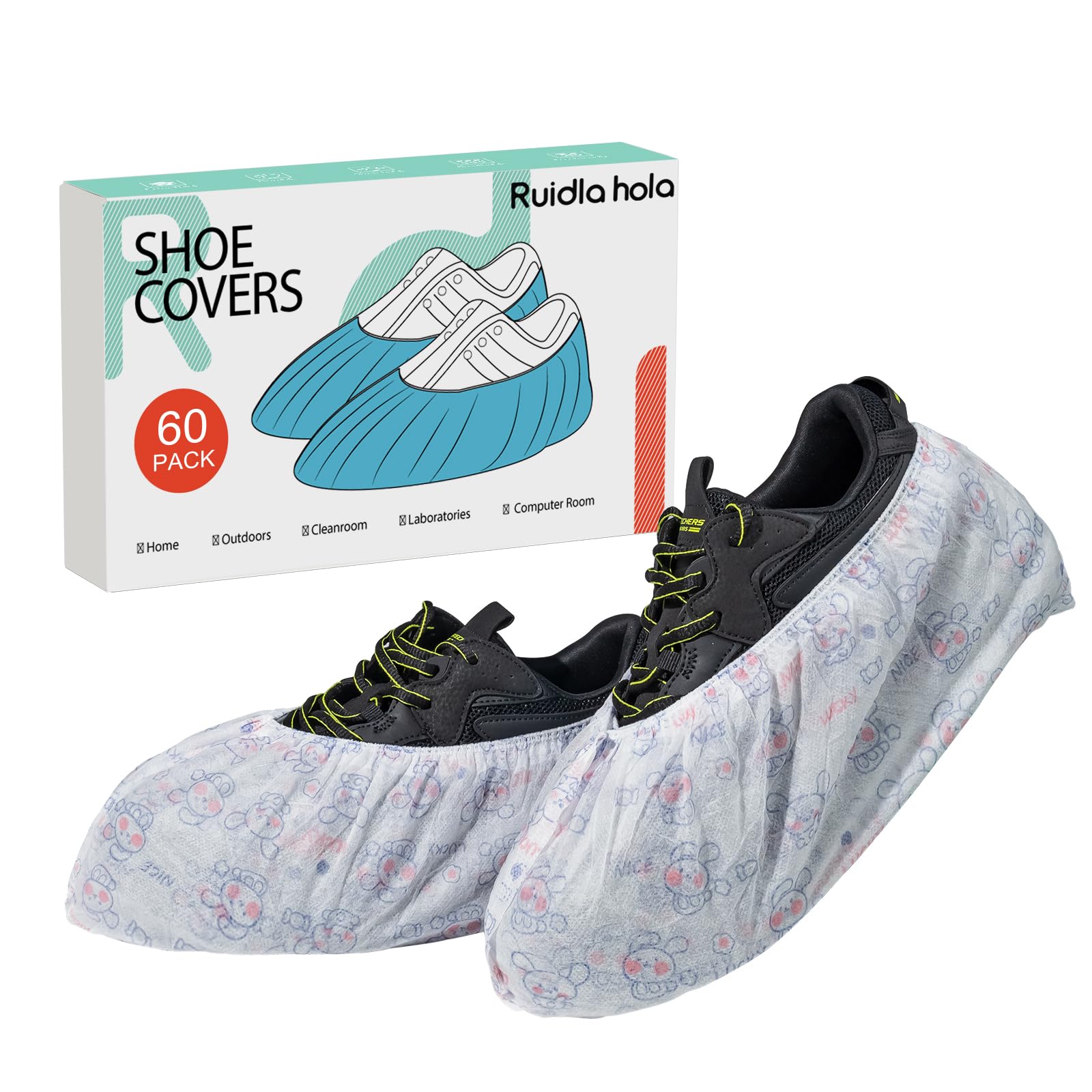 Disposable Shoe Covers 60 Pack Booties for Shoes Covers