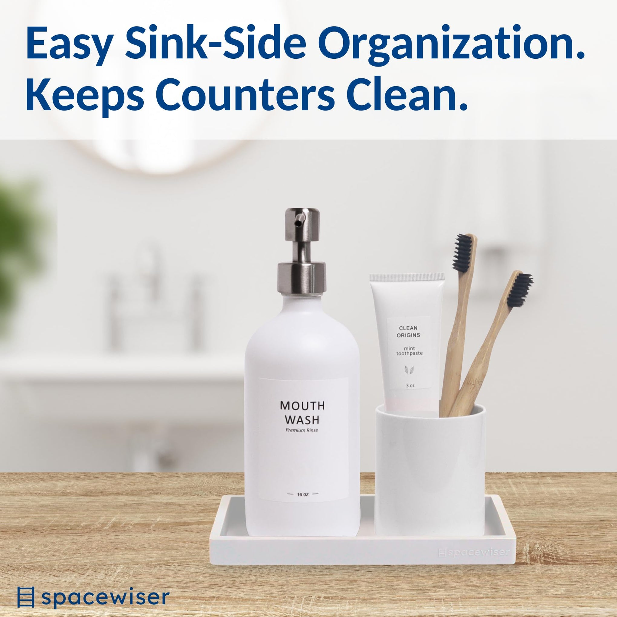 Countertop & Vanity Silicone Tray (2 Count)