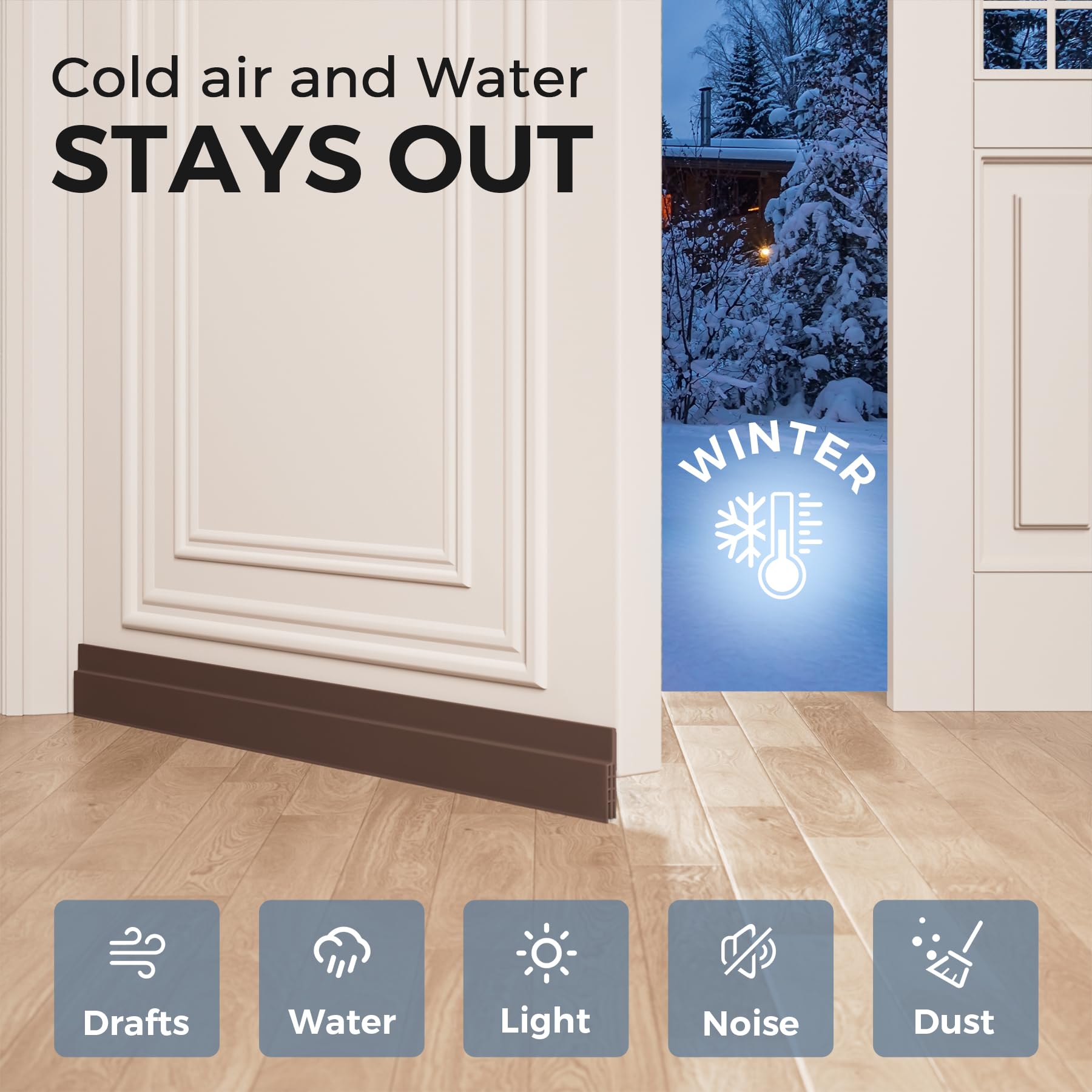 2 Pack Door Draft Stopper (2 Count)