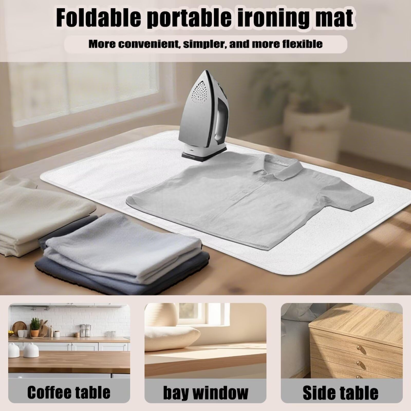Custom Ironing Mat Pad for Table Printed Portable Travel Personalized Ironing Board Covers Pattern Pressing Mat Heat Press Pads 32x16 Inches